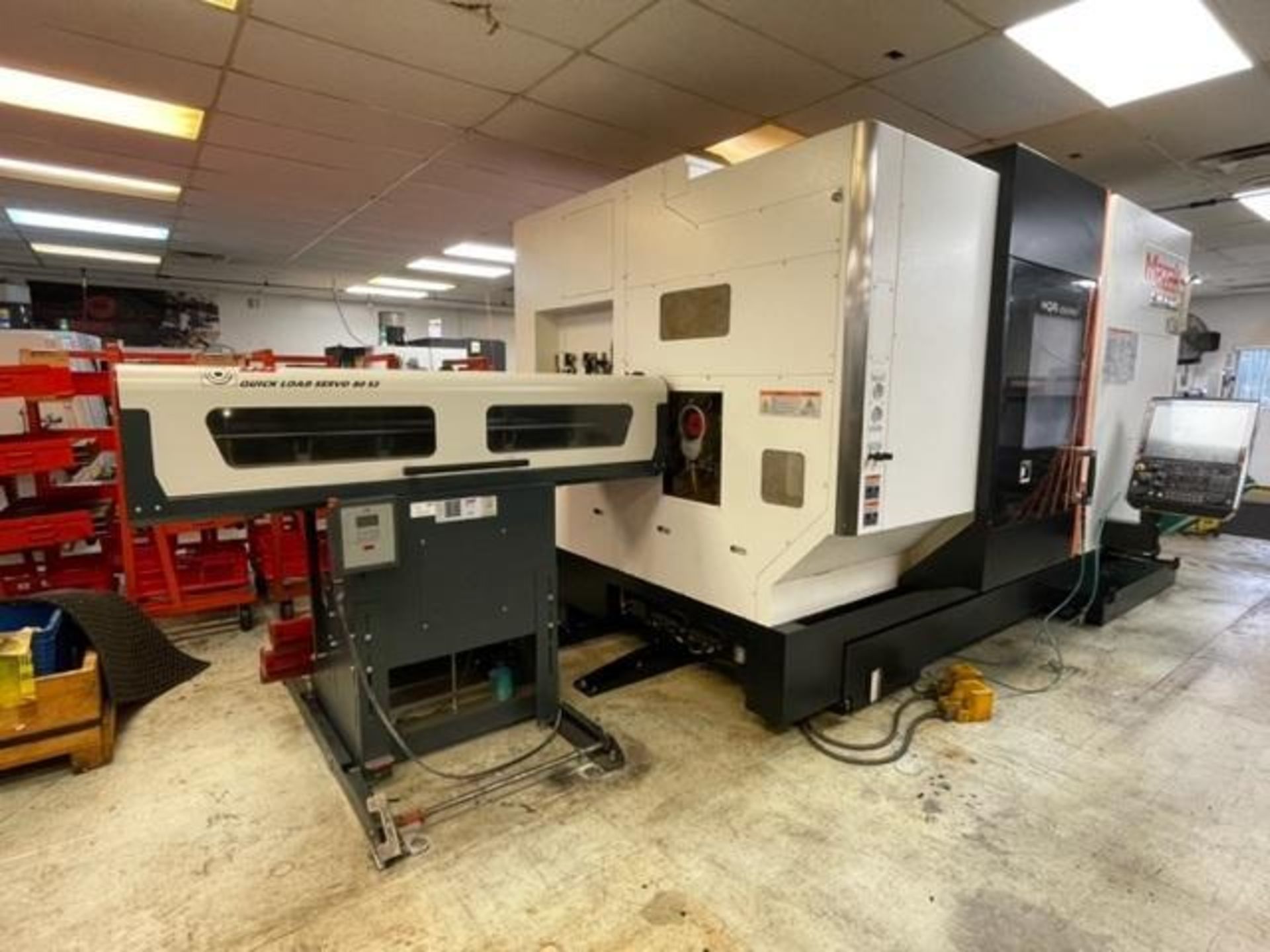 2019 MAZAK HQR-250MSY DUAL SPINDLE, DUAL TURRET CNC TURNING CENTER, WITH BAR FEEDER - Image 2 of 12