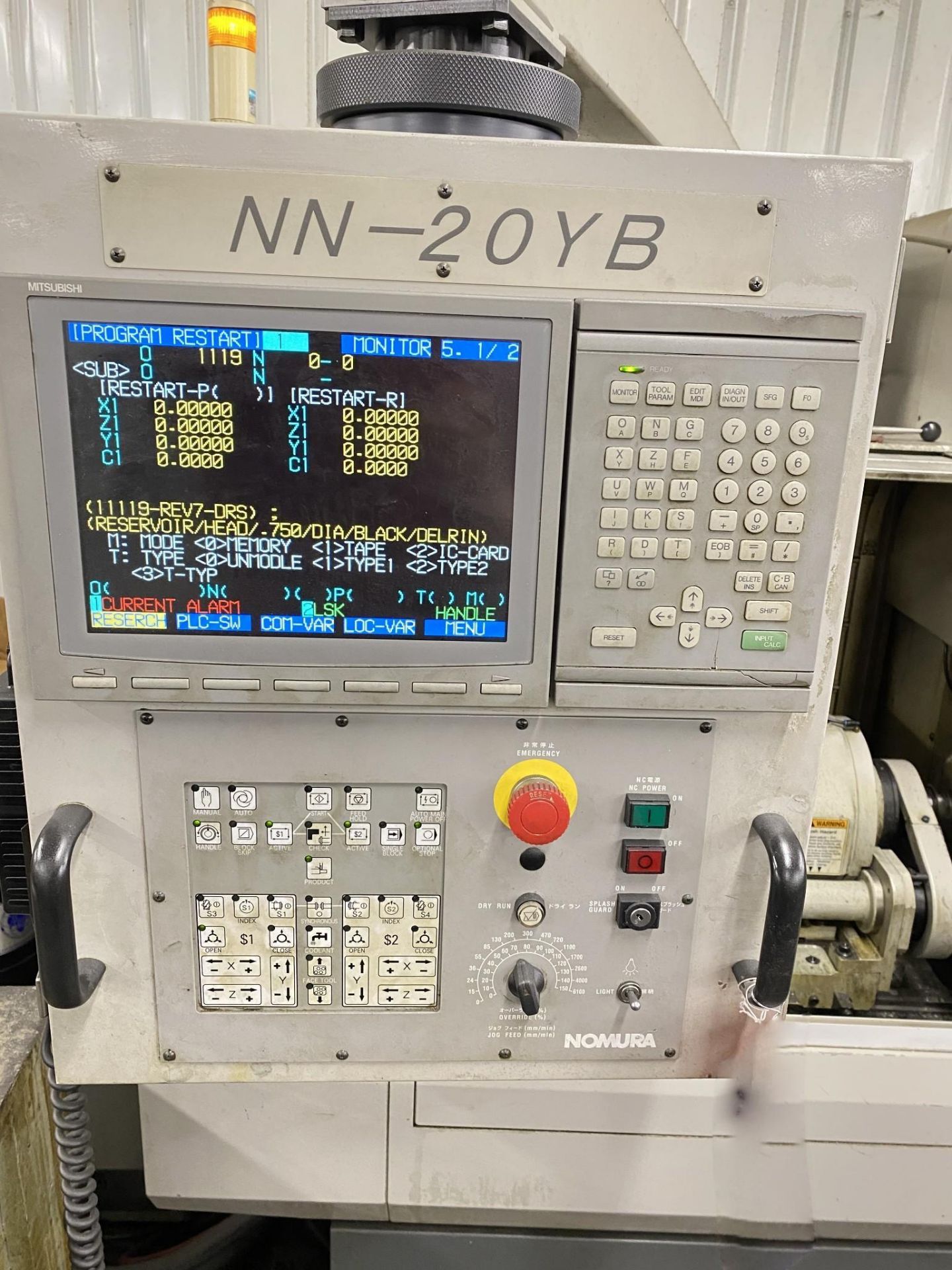 NOMURA NN-20YB CNC SWISS SCREW MACHINE, LATHE, 2008 - Image 3 of 11