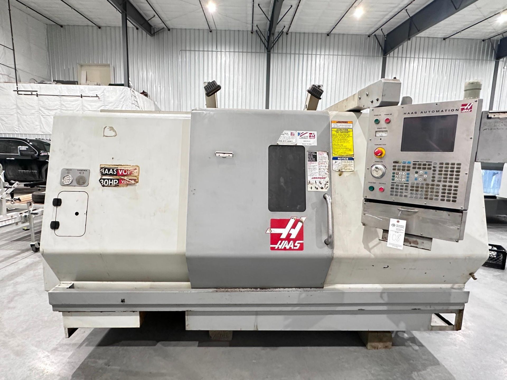 HAAS SL-30 CNC LATHE, 2006 - CHIP CONVEYOR