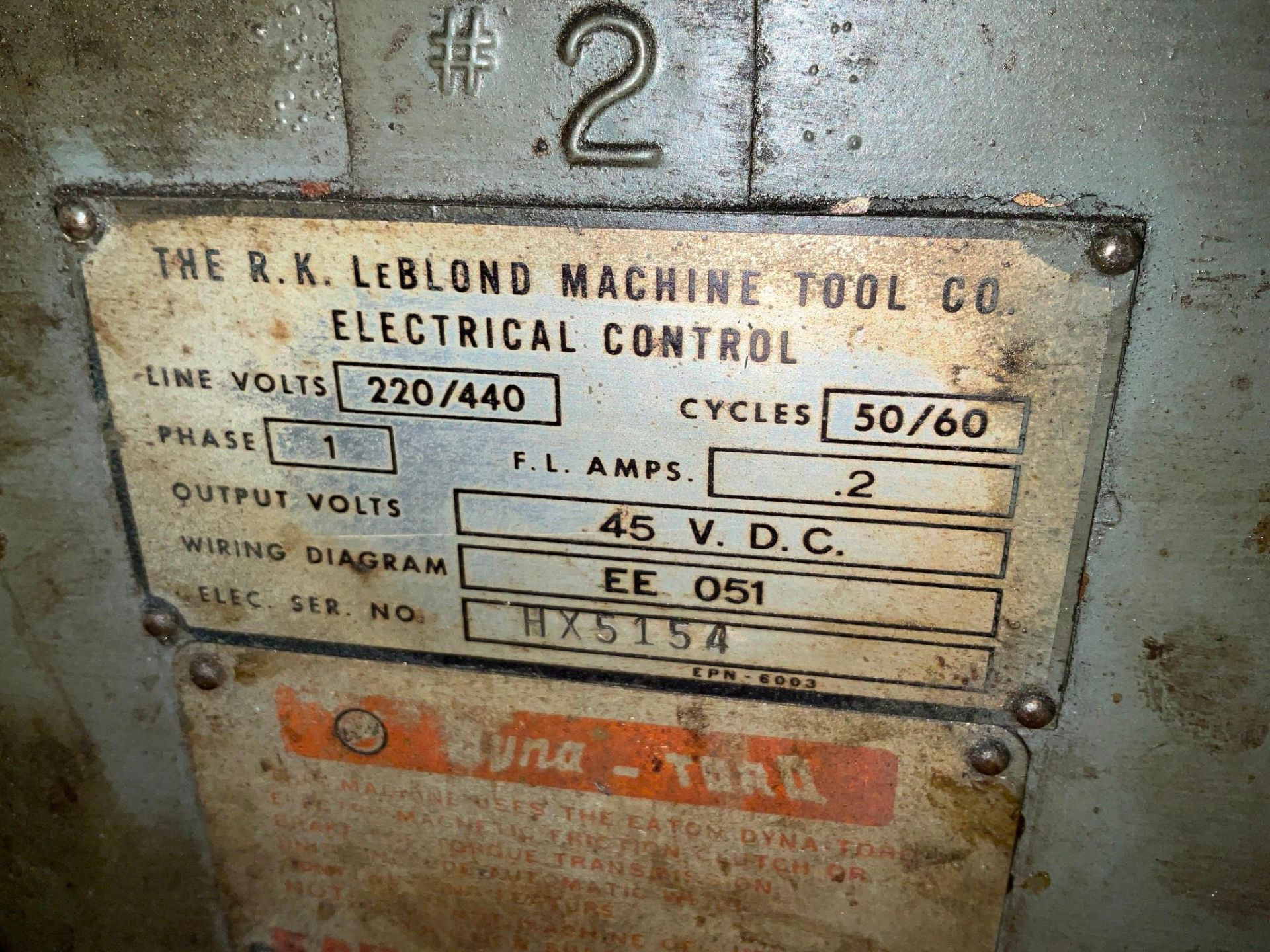 LEBLOND REGAL 19” X 78” ENGINE LATHE - Image 8 of 11