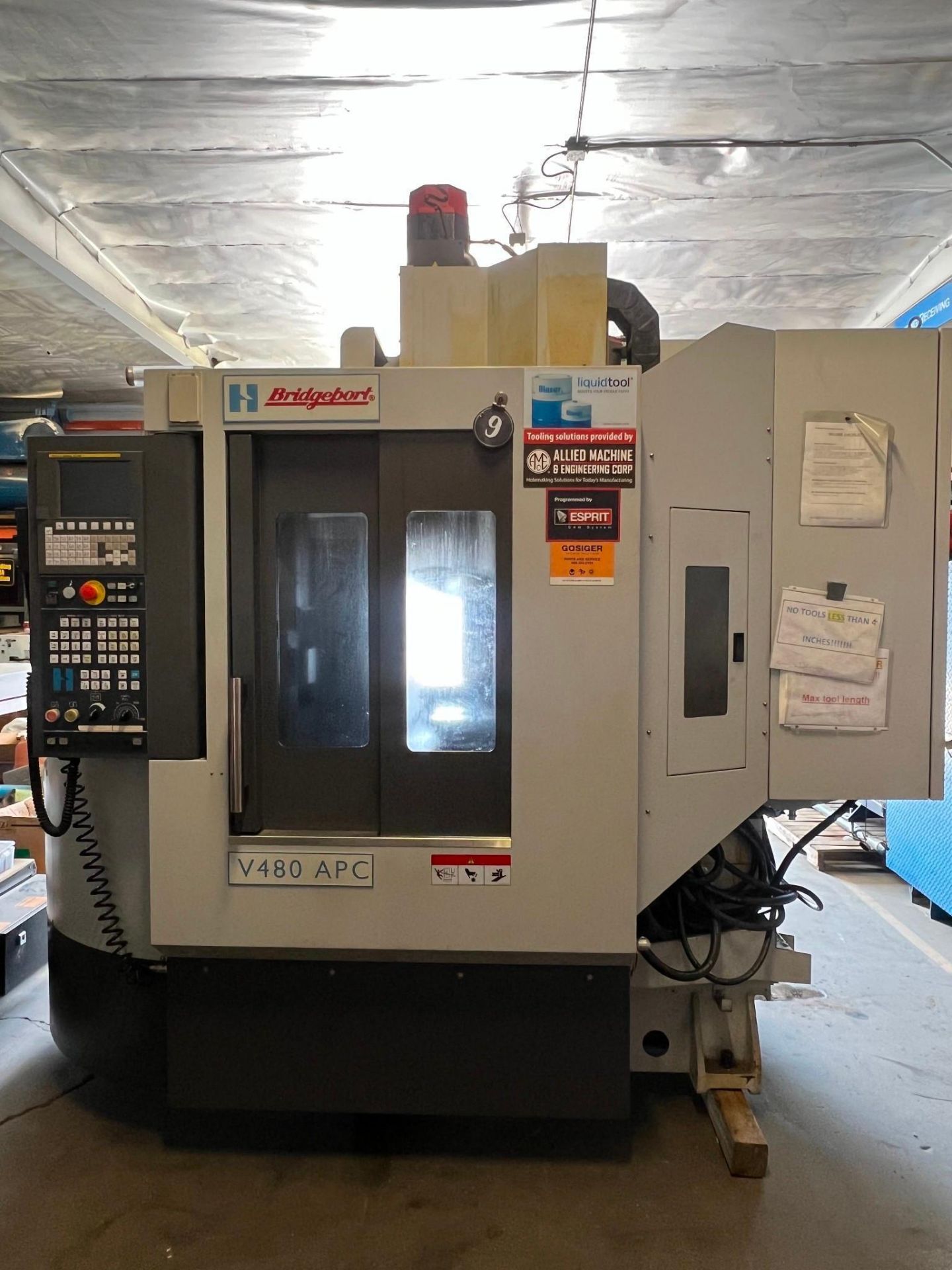 HARDINGE V480 APC VMC, 2018 - RENISHAW PROBE, 5 AXIS WIRED, 1000 PSI, PALLET CHANGER