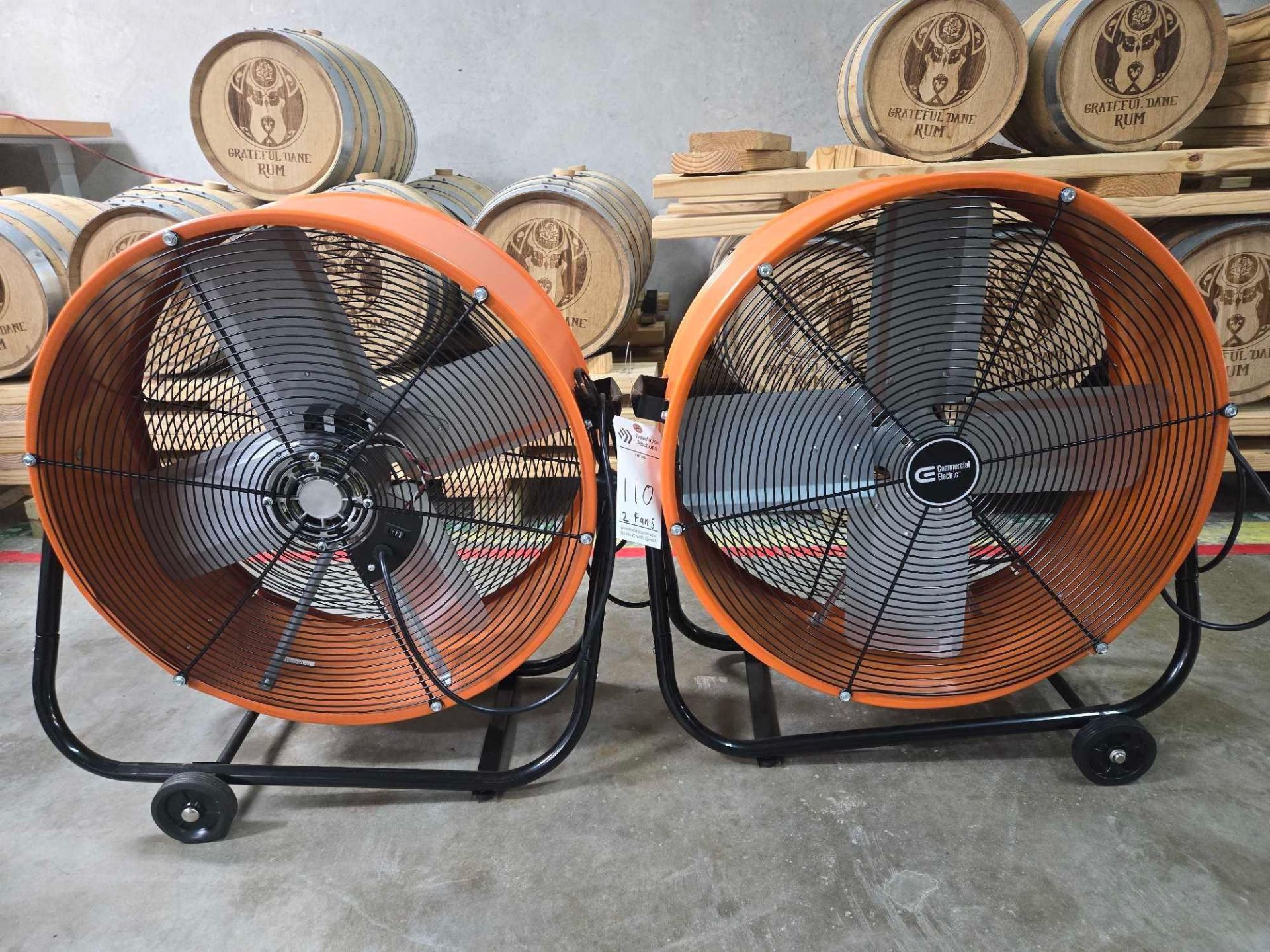 (2) COMMERCIAL ELECTRIC 25" FANS