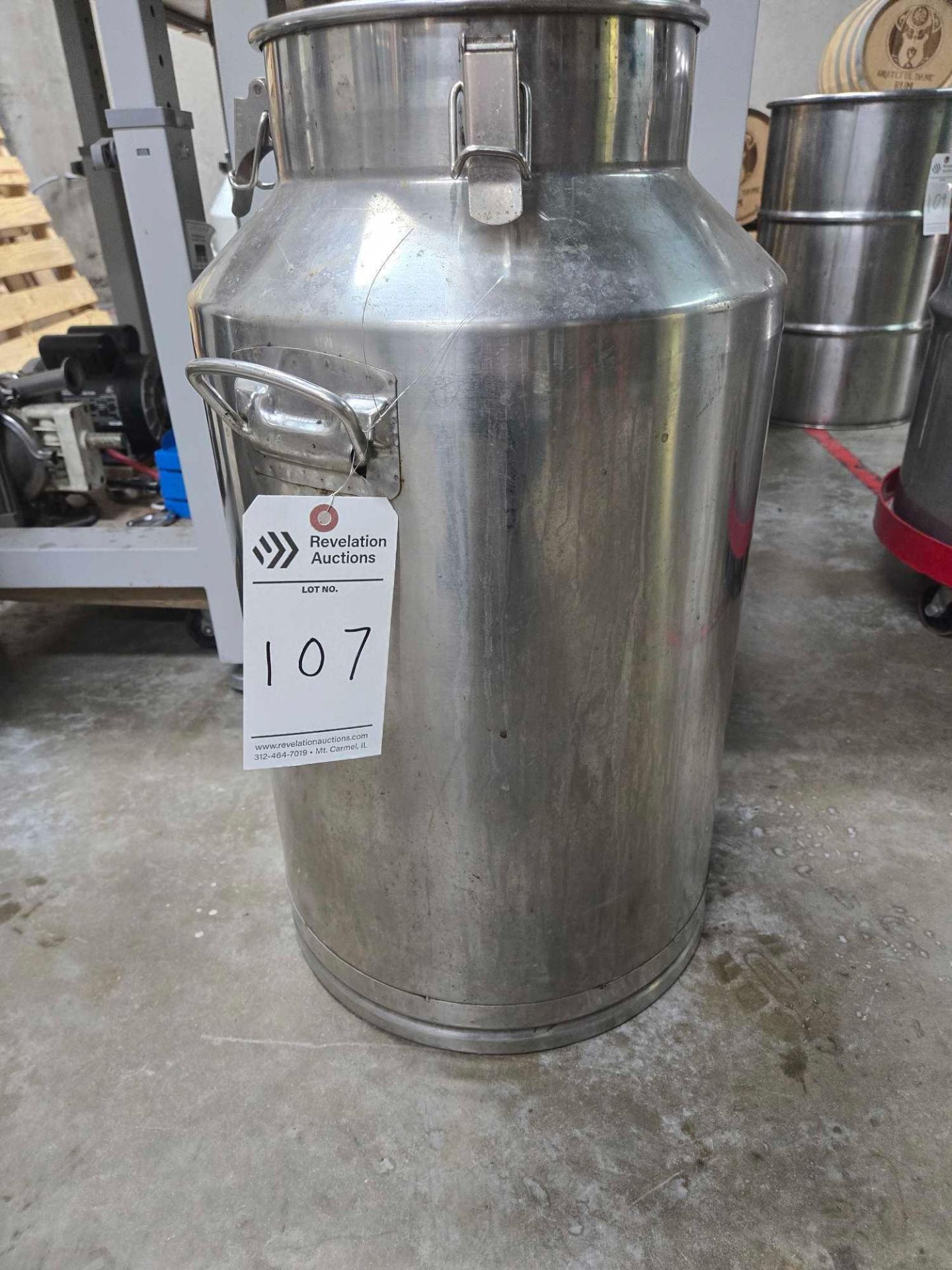 STAINLESS STEEL MILK CAN #2