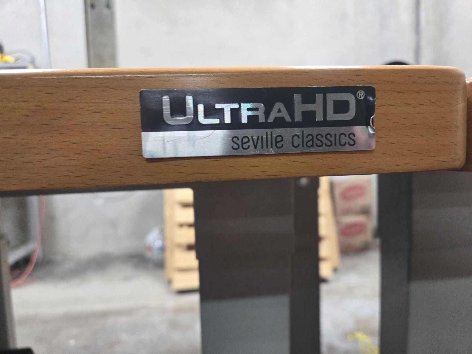 (4) ULTRA HD SEVILLE CLASSICS WOOD TOP WORK BENCHES - Image 8 of 8