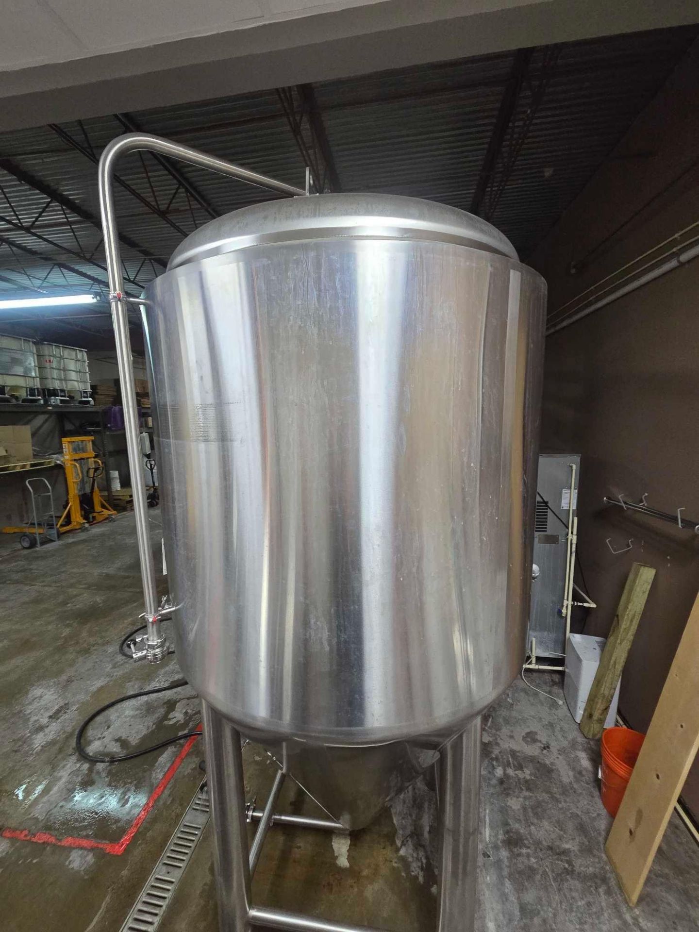ABS COMMERCIAL15BBL STAINLESS STEEL CONE BOTTOM TANK MFG. 2017 #2 - Image 6 of 15