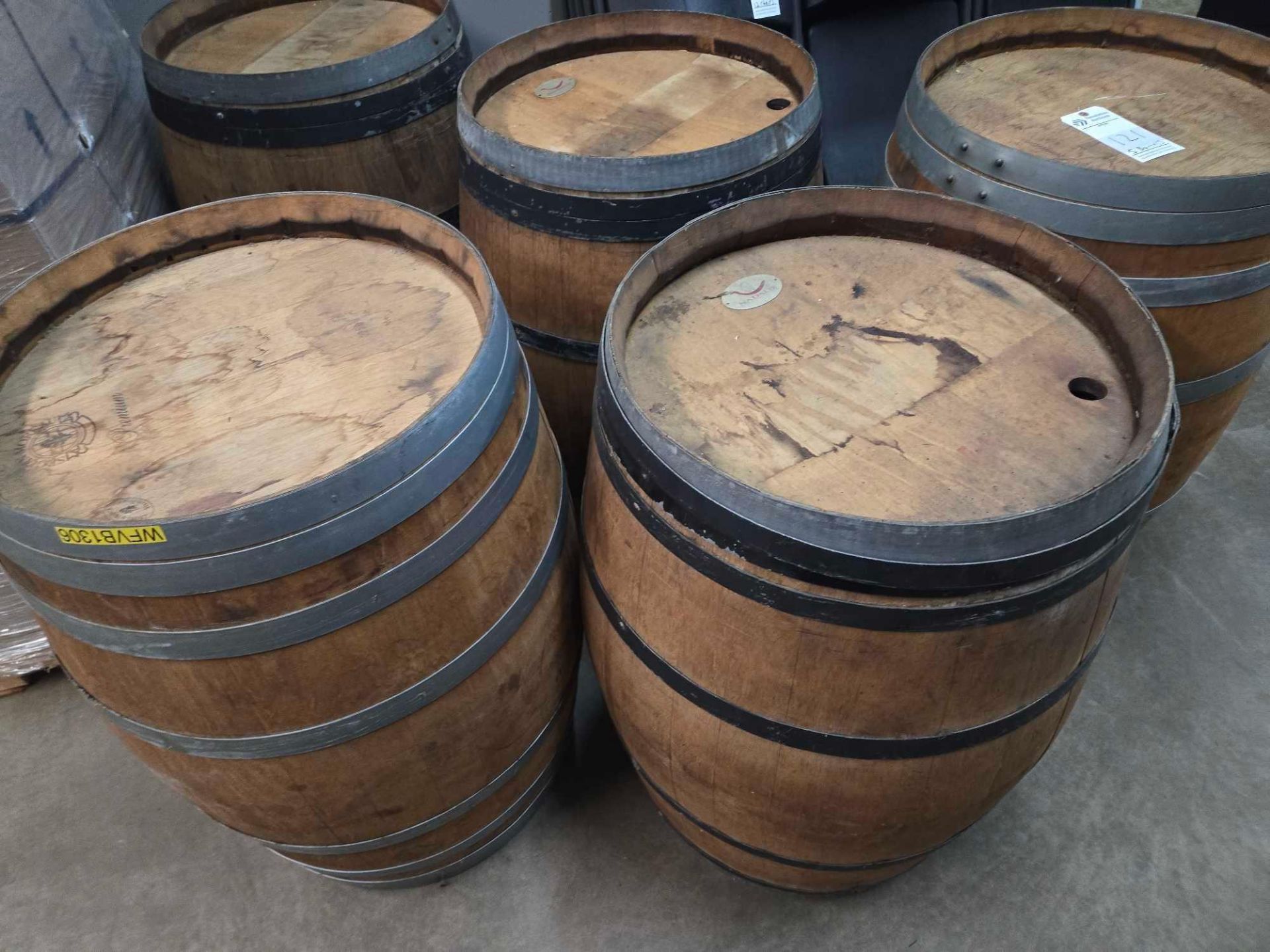 (5) WOODEN BARRELS FOR AGING LIQUOR - Image 9 of 10