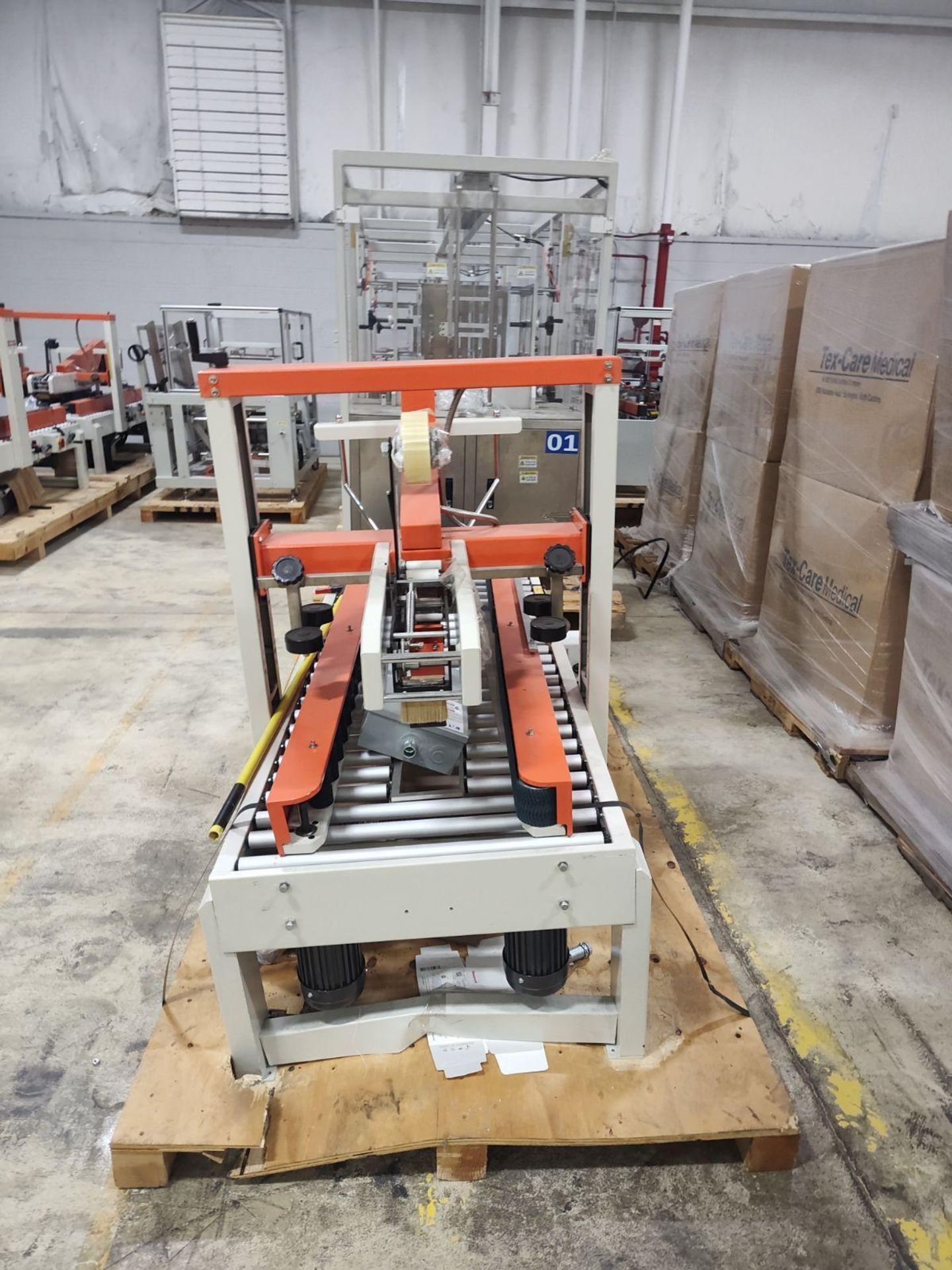 (38) 2020 KYD AUTOMATIC MASK MACHINE WITH ROLL BACK,CUTTER,EARLOOP WELDER, & CONVEYOR - CRATED - Image 60 of 62