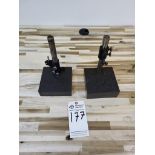 (2) COLLINS MICROFLAT GRADE A GRANITE GAGE STAND