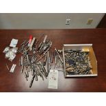 LOT OF USED HSS AND CARBIDE BITS