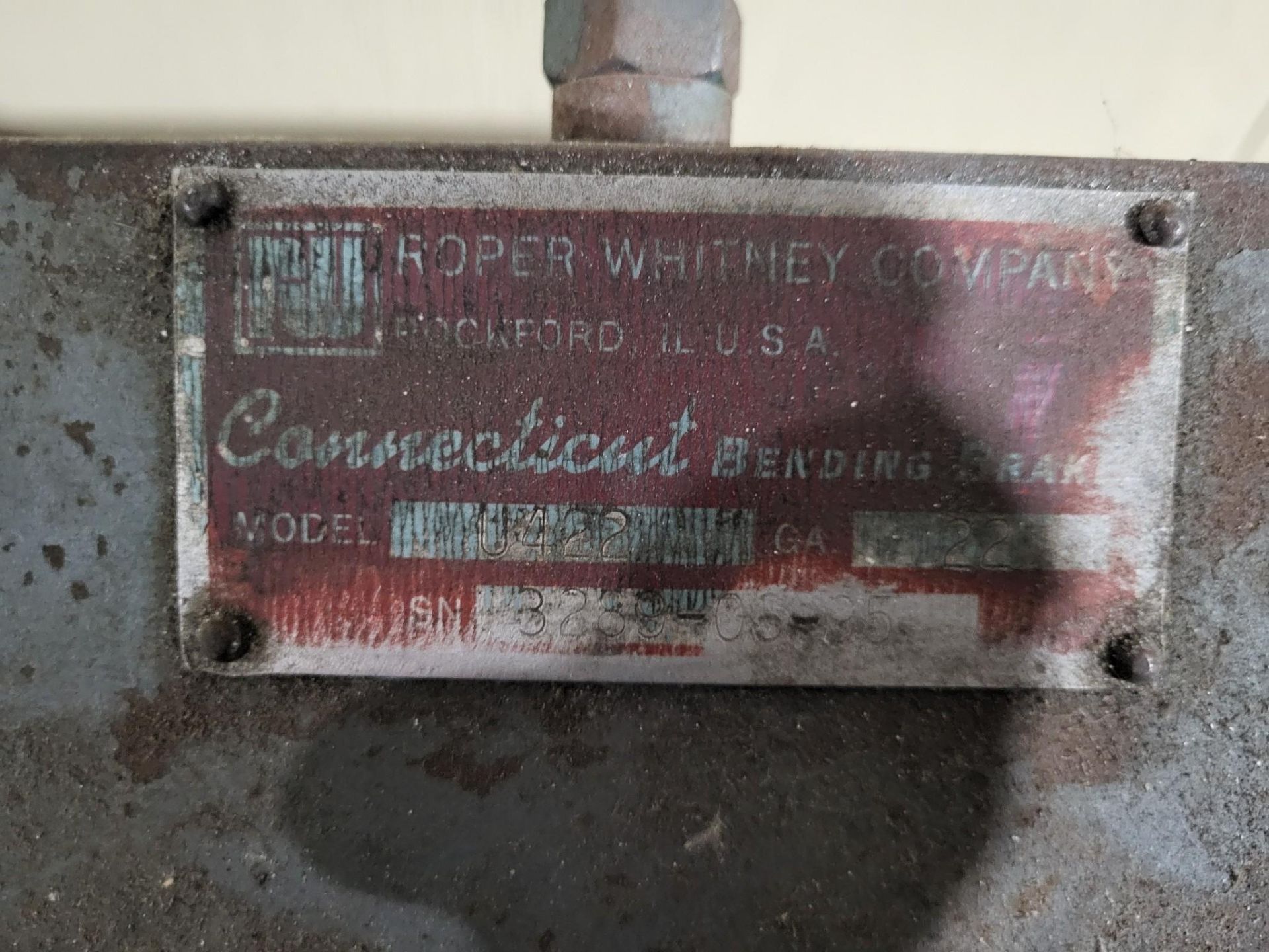 ROPER WHITNEY CONNECTICUT U422 BOX & PAN BENCH BRAKE - Image 4 of 5