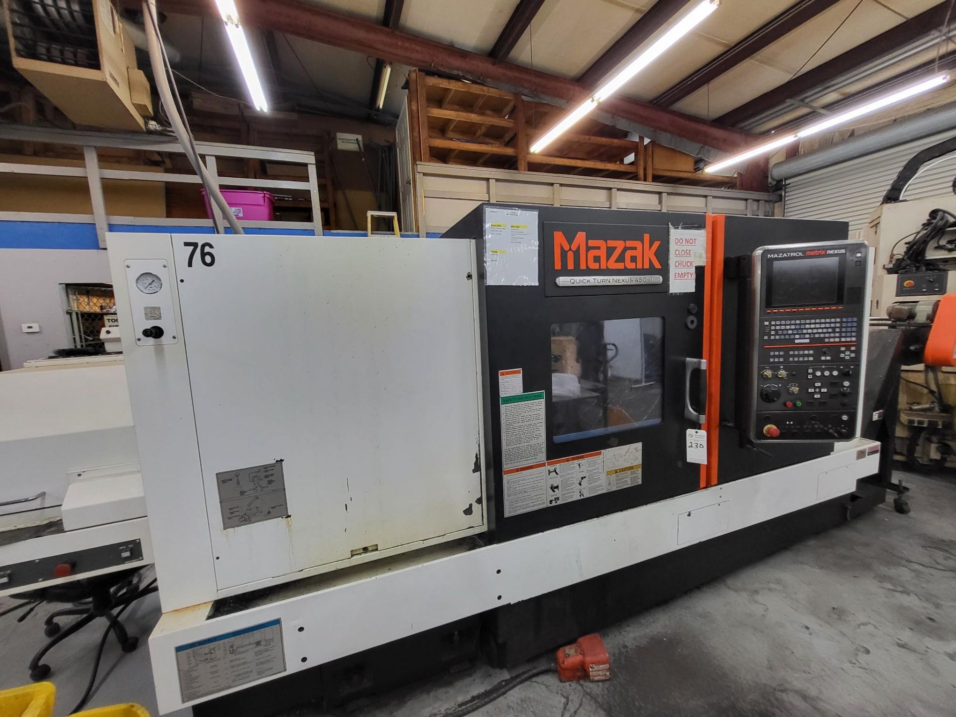 MAZAK QUICK TURN NEXUS 450-II W/ MAZATROL MATRIX NEXUS CONTROL, 2012