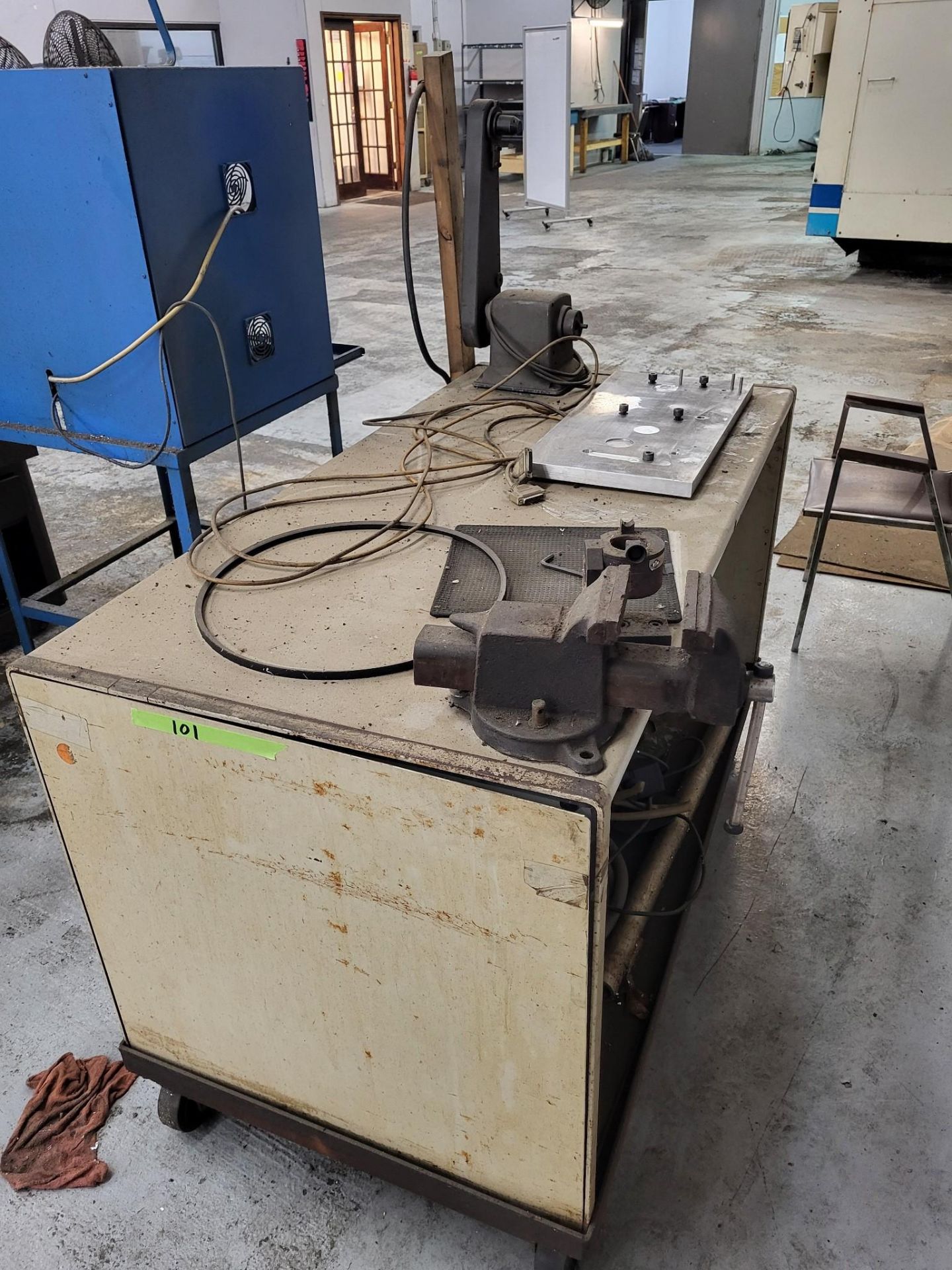 ASSORTED TABLES, CABINETS, TOOLS AND GRINDING MACHINES - Image 9 of 20