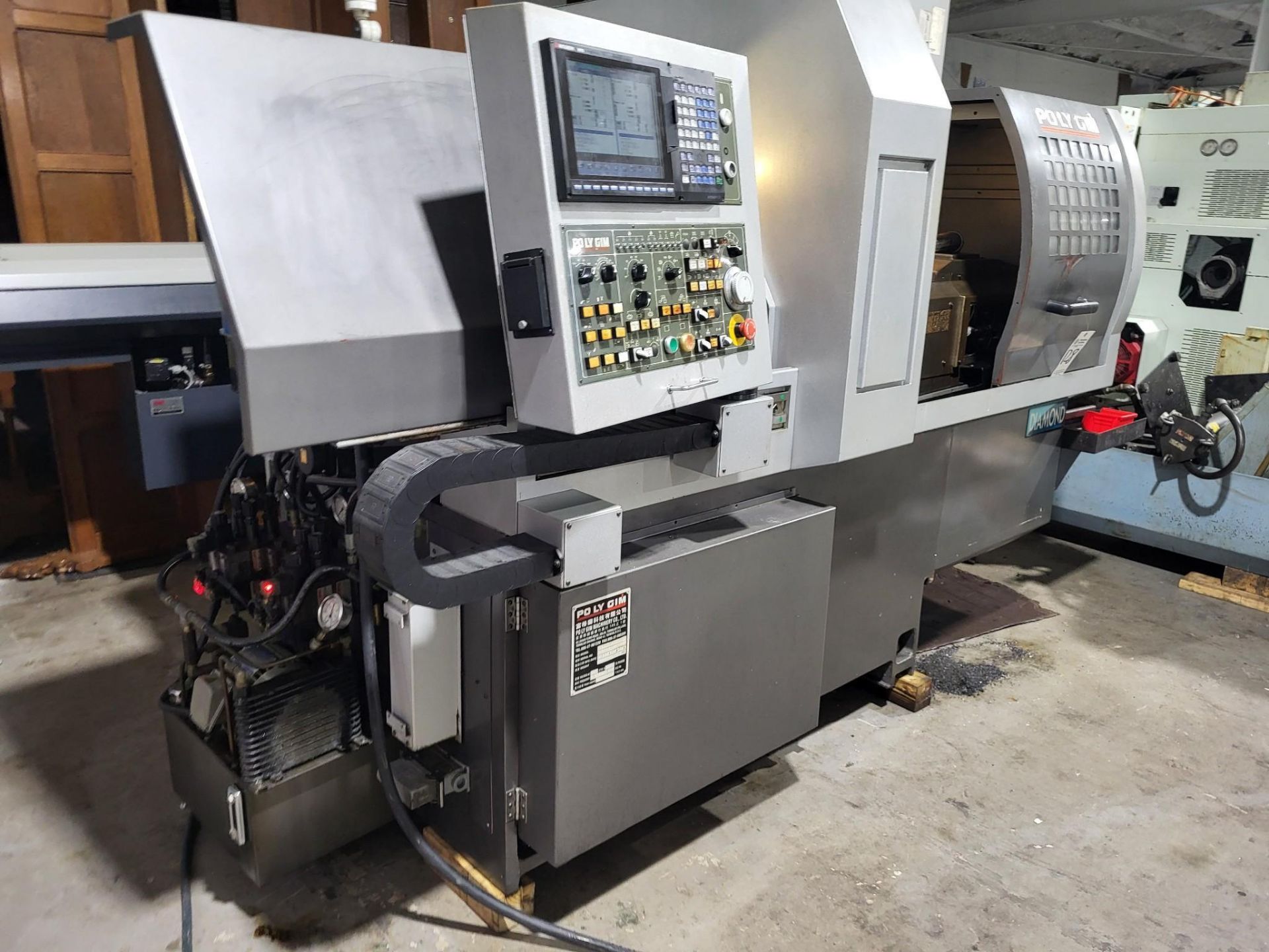 PO LY GIM DIAMOND 20CSB II CNC LATHE W/ MITSUBISHI M70 CONTROL, 2011 - Image 6 of 29