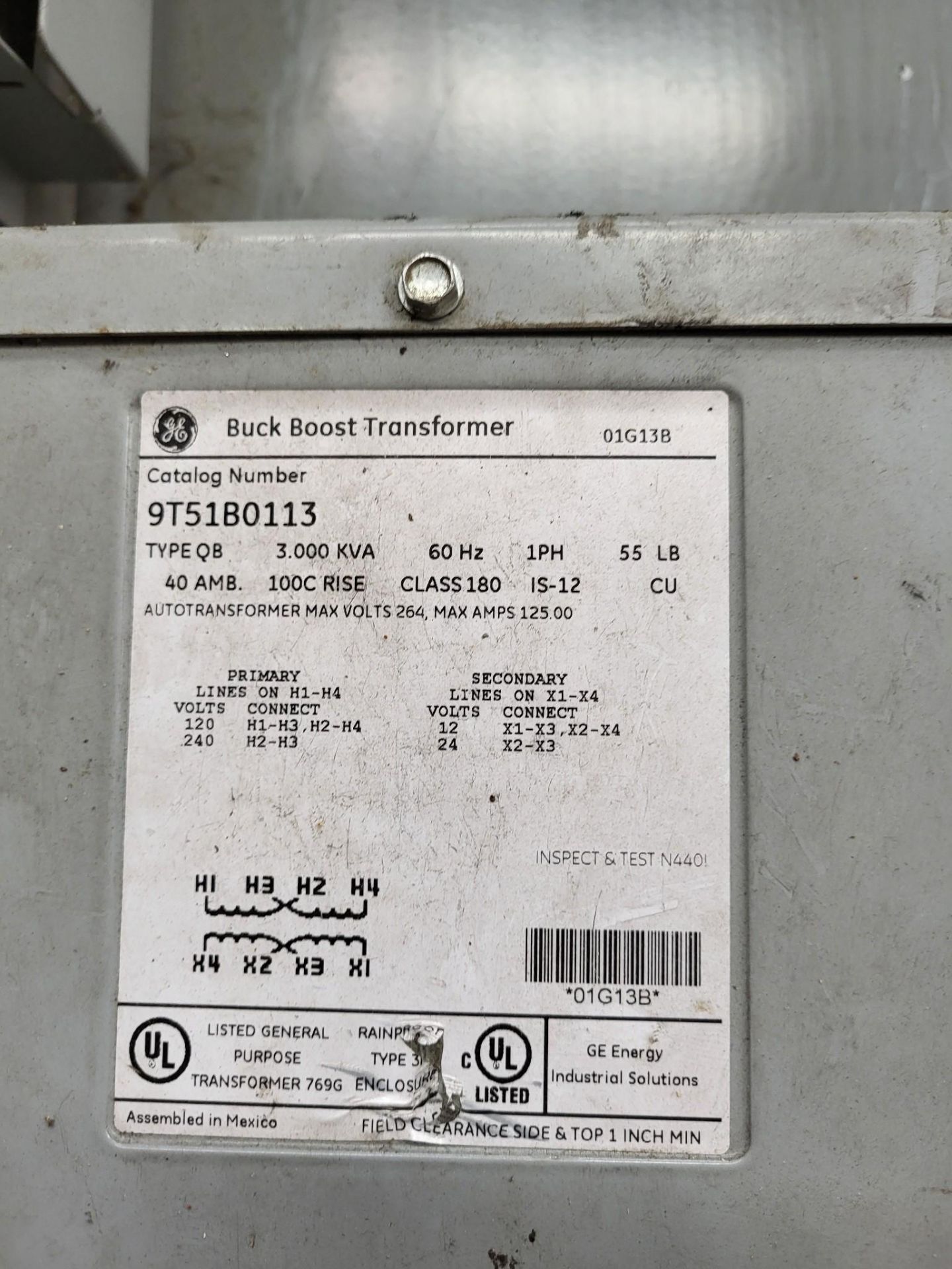 (3) SAFETY SWITCHES - EATON, SIEMENS, GE & (2) GE BUCK BOOSTER TRANSFORMER - Image 7 of 12