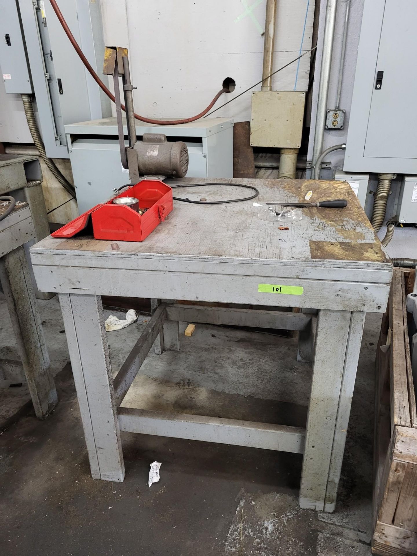 ASSORTED TABLES, CABINETS, TOOLS AND GRINDING MACHINES - Image 2 of 20