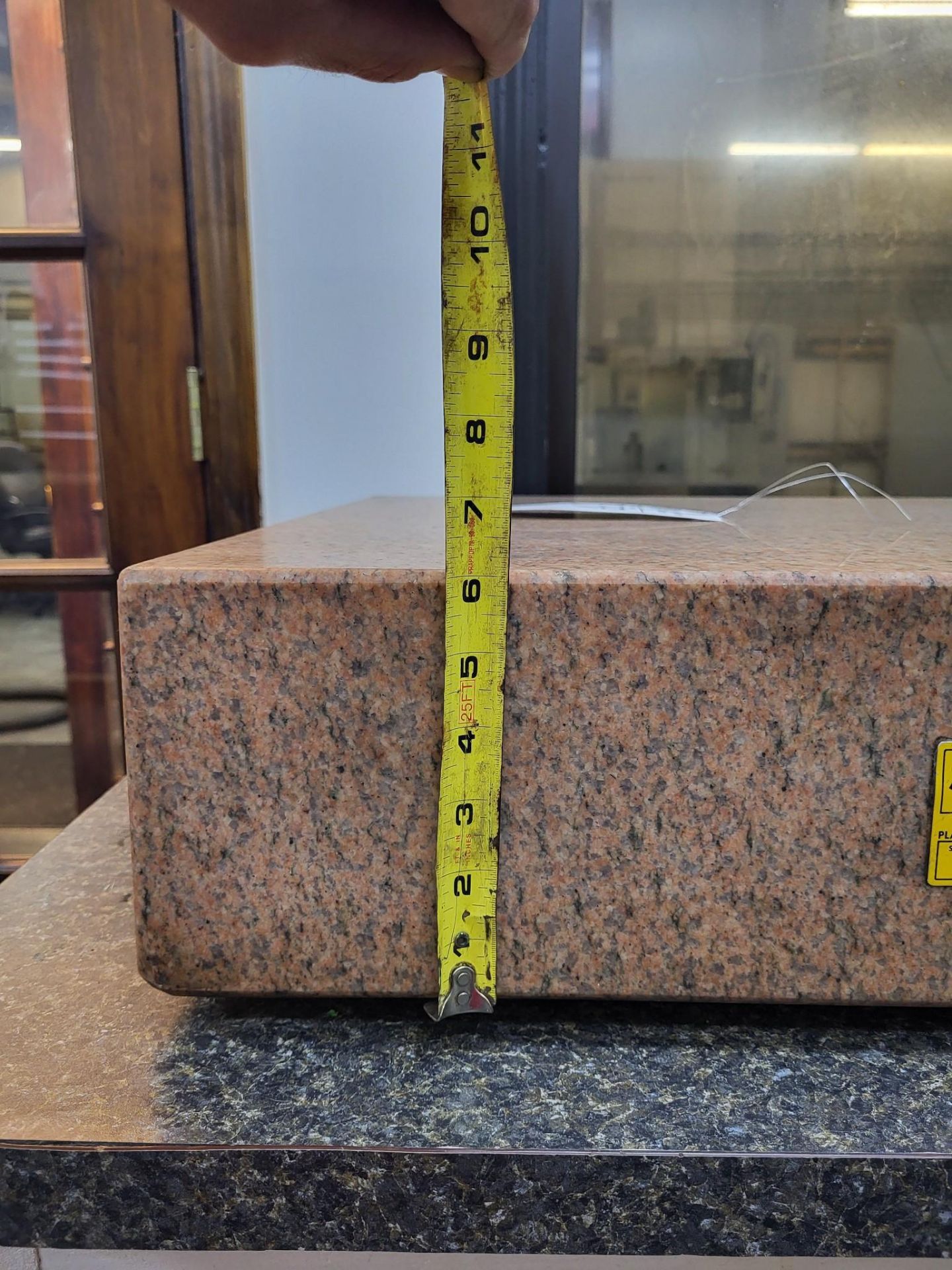 STARRETT GRANITE SURFACE PLATE, APPROX 24" X 24" X 6" - Image 4 of 8