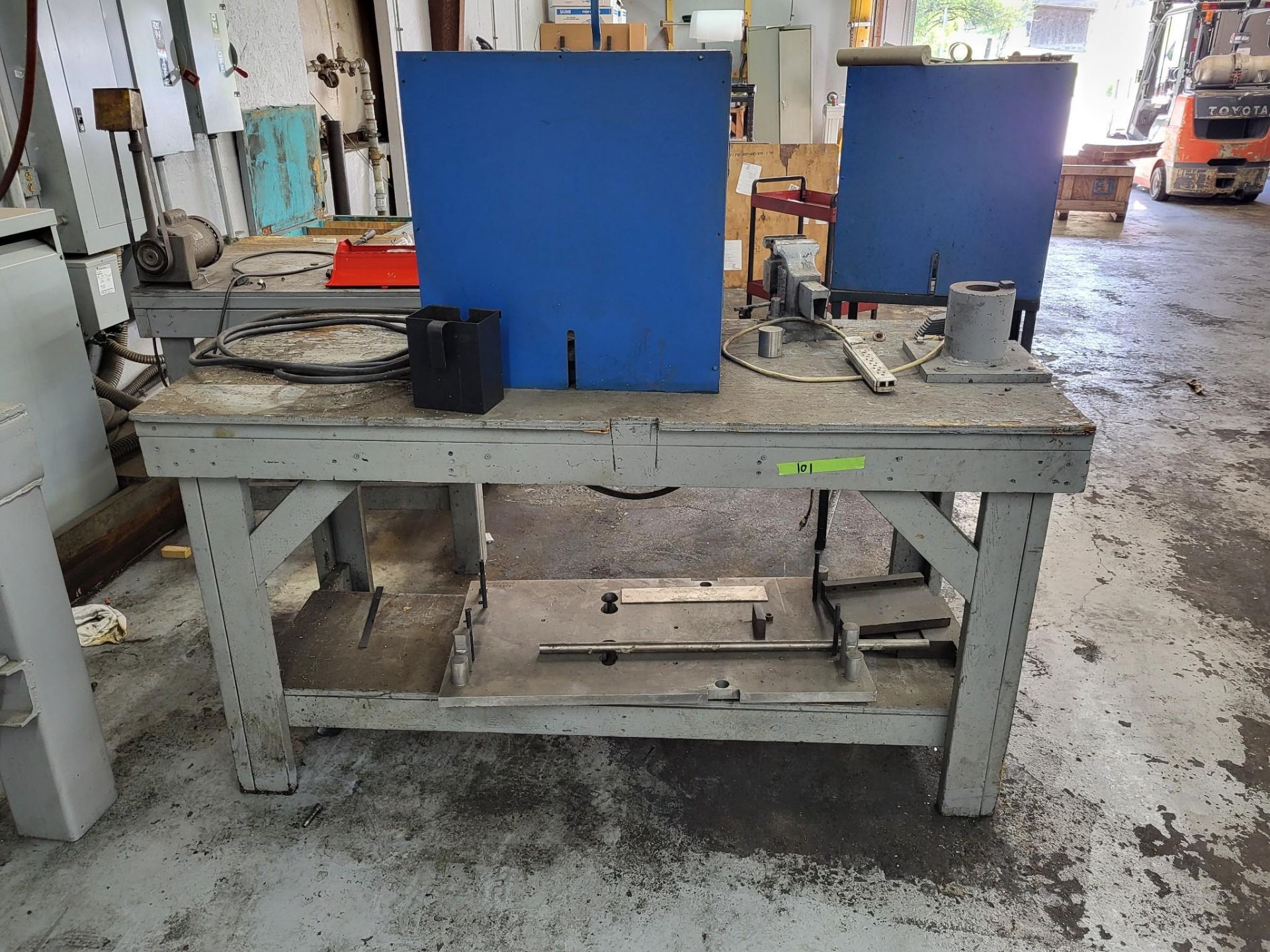 ASSORTED TABLES, CABINETS, TOOLS AND GRINDING MACHINES - Image 3 of 20