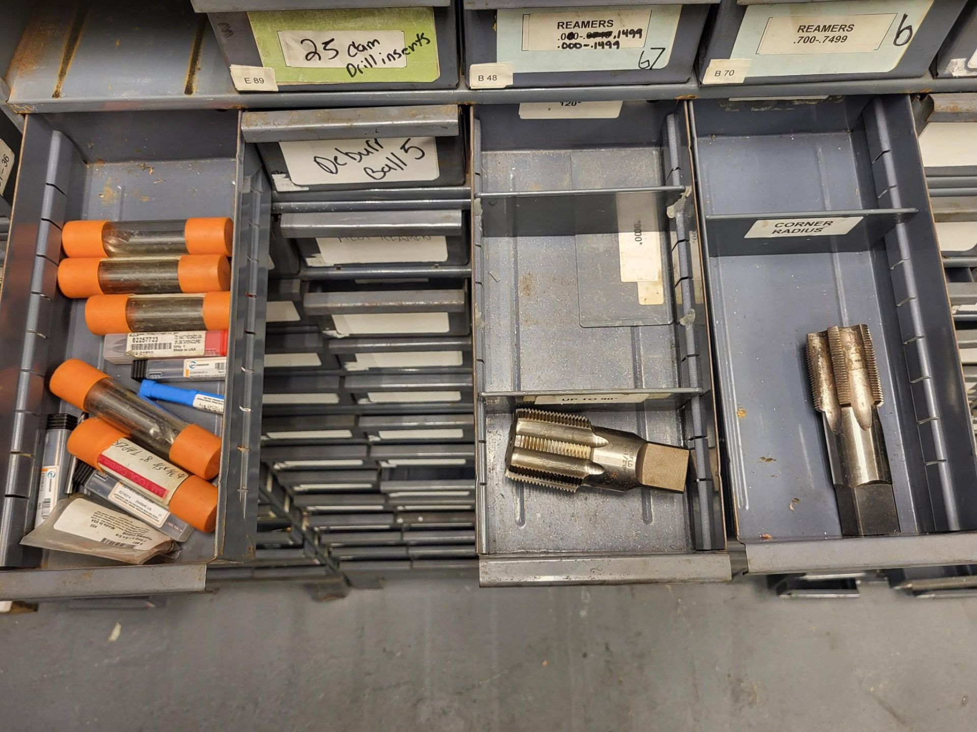DRILL INDEX LOADED WITH TAPS, REAMERS, END MILLS, AND MORE - Image 19 of 30