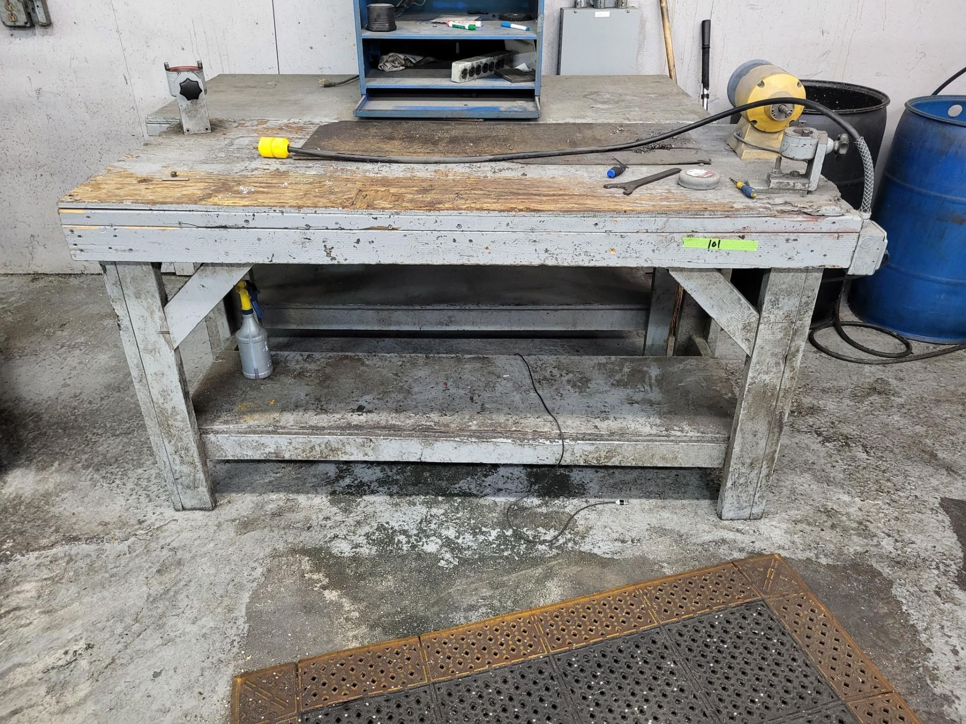 ASSORTED TABLES, CABINETS, TOOLS AND GRINDING MACHINES - Image 12 of 20
