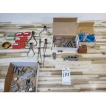 LOT OF VARIOUS GAGES, CALIPERS AND PARTS