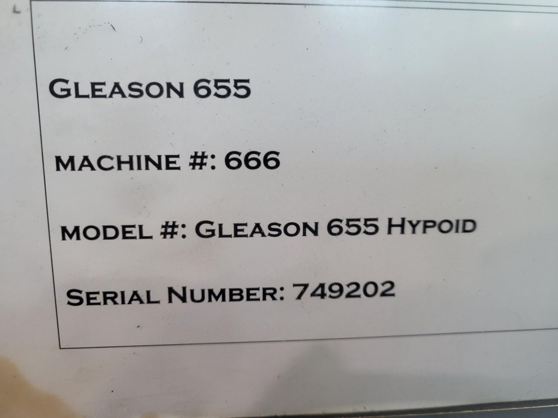 GLEASON 655P GEAR BEVEL GENERATOR - Image 19 of 22