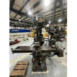 BRIDGEPORT KNEE MILL WITH DRO AND VISE