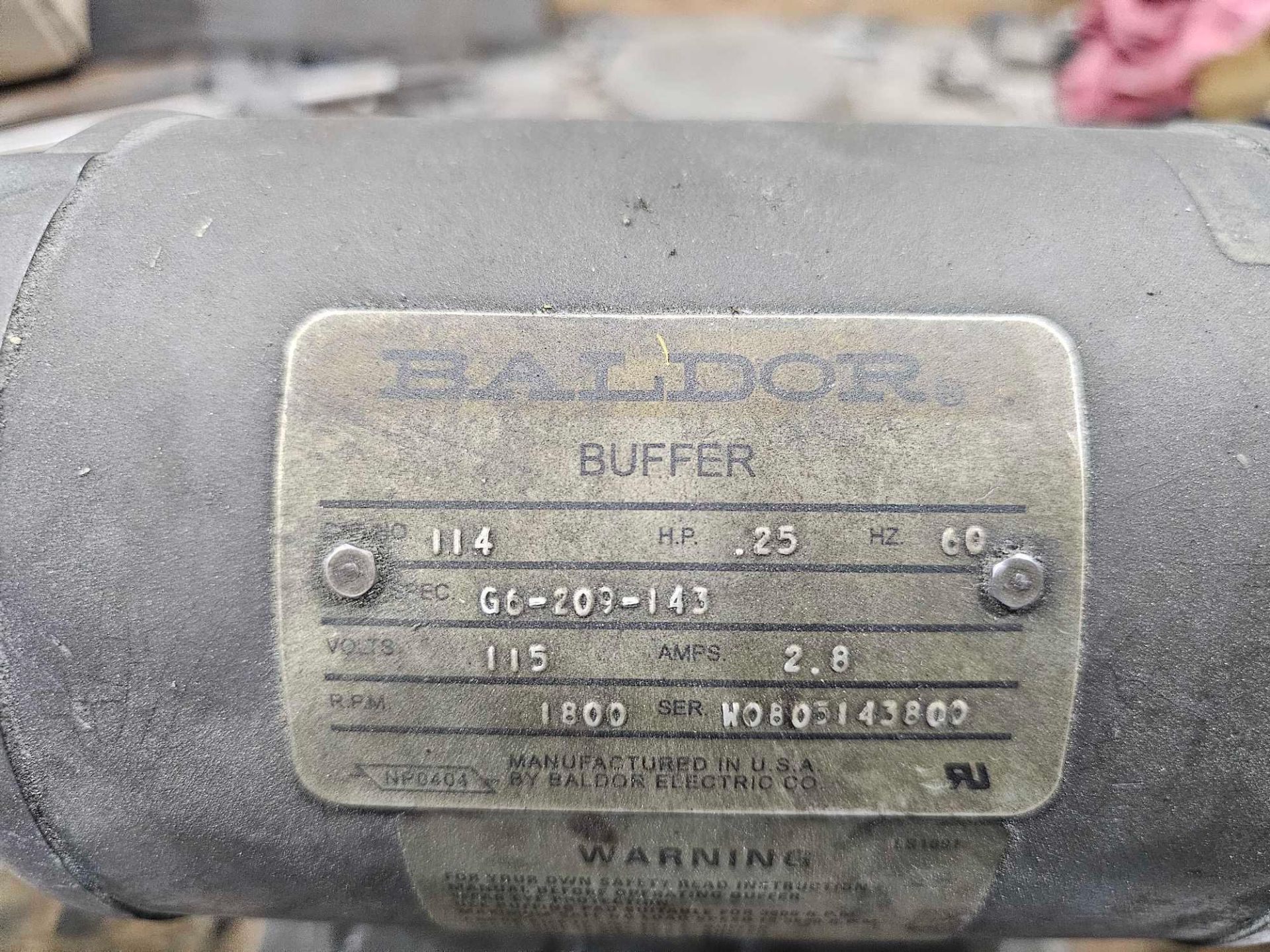 BALOR TABLETOP GRINDER/BUFFER - Image 3 of 3