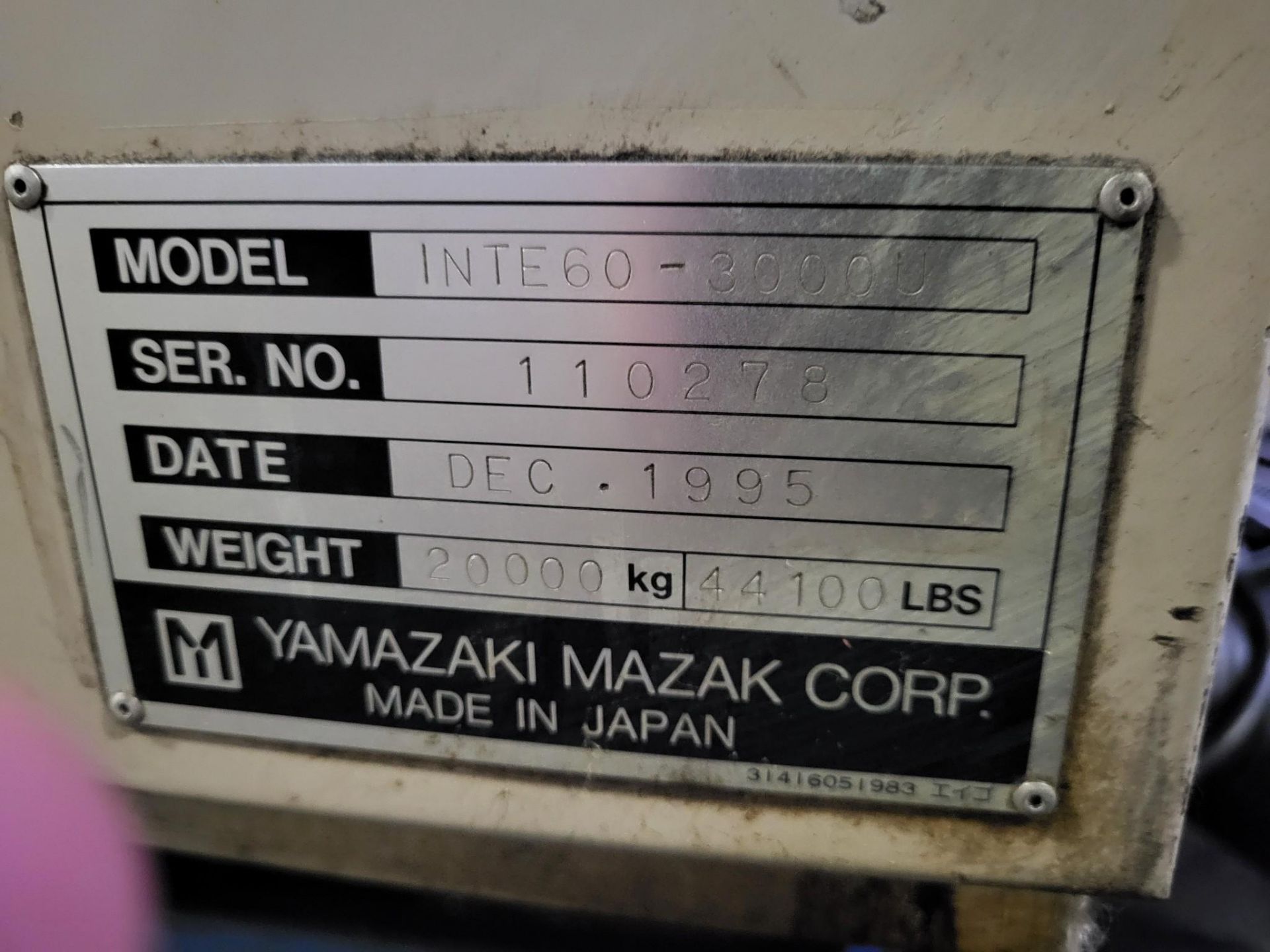 1995 MAZAK INTEGREX 60 ATC 3000U CNC TURNING CENTER - Bild 27 aus 30