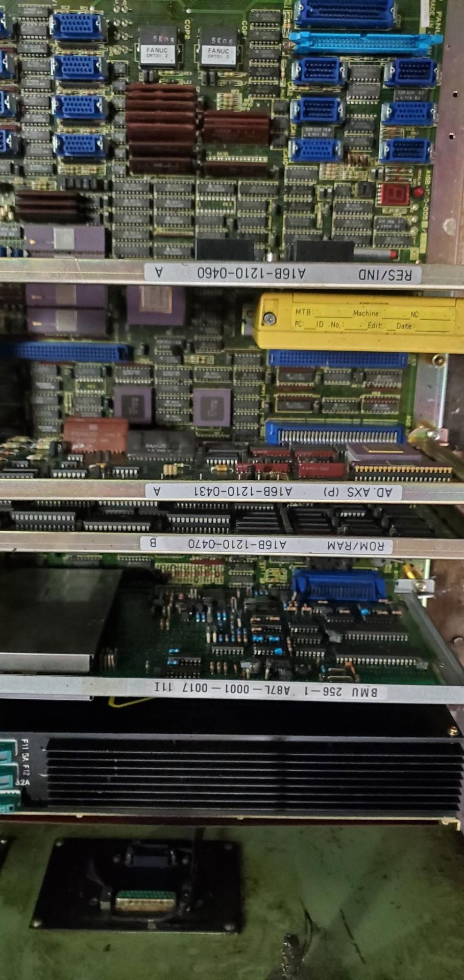 MULTIPLE FANUC DRIVES AND MAIN CONTROL BOARD AND CARDS- HMI - Image 12 of 14