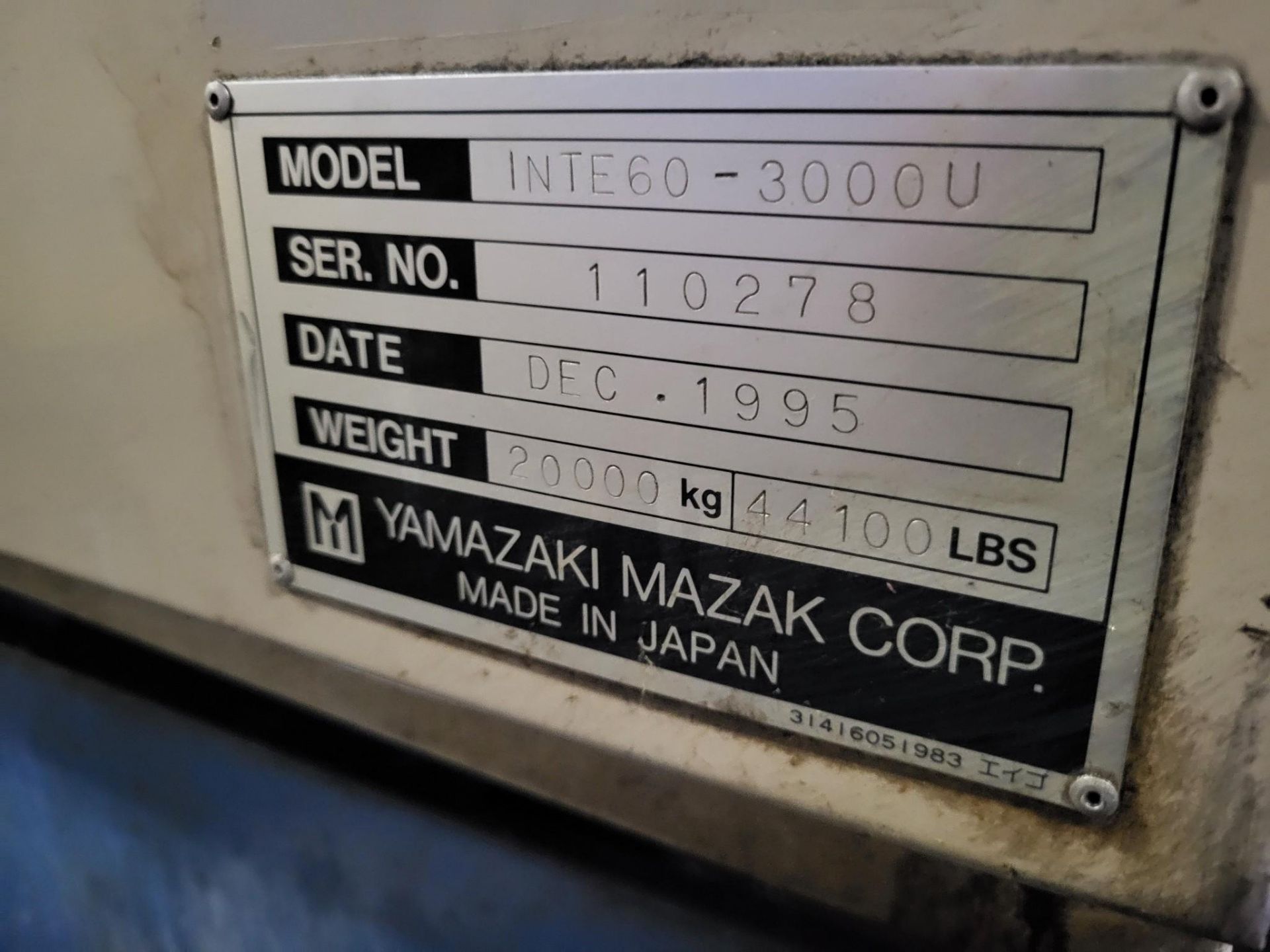1995 MAZAK INTEGREX 60 ATC 3000U CNC TURNING CENTER - Bild 28 aus 30