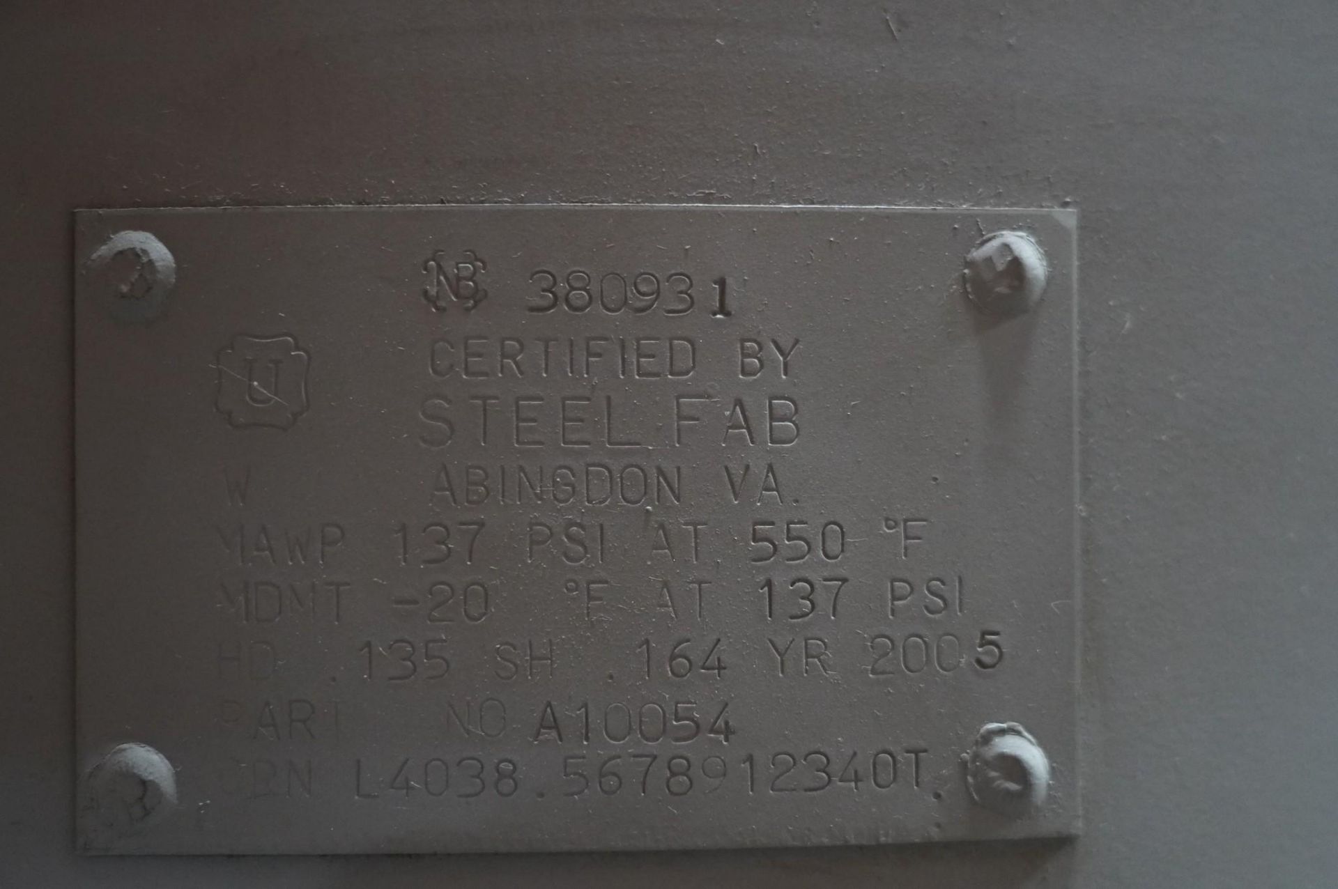 2005 STEEL FAB RECEIVING TANK - Image 2 of 2