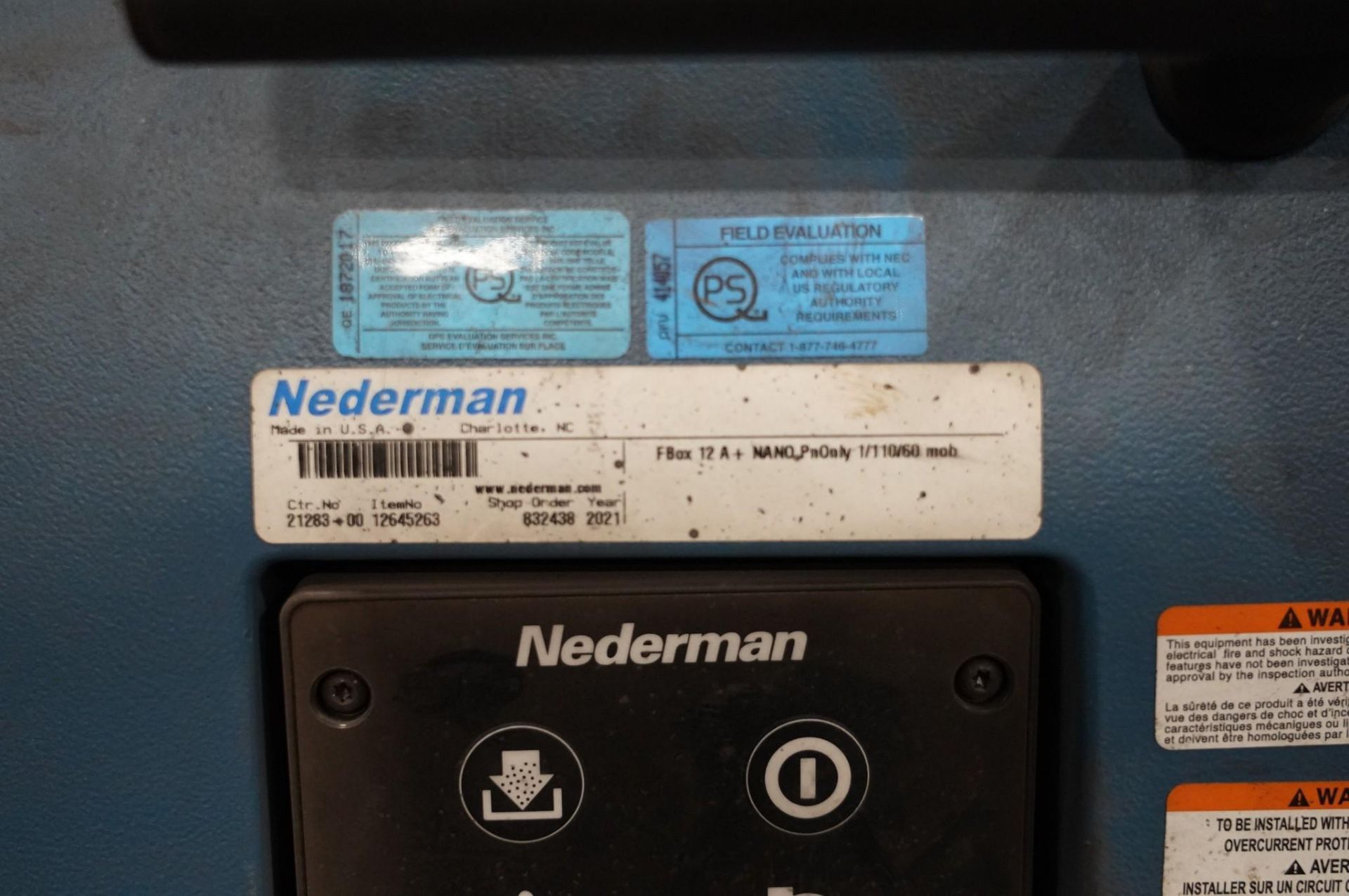 2021 NEDERMAN 12A NANO MOBILE DUST FUME EXTRACTOR - Image 9 of 10