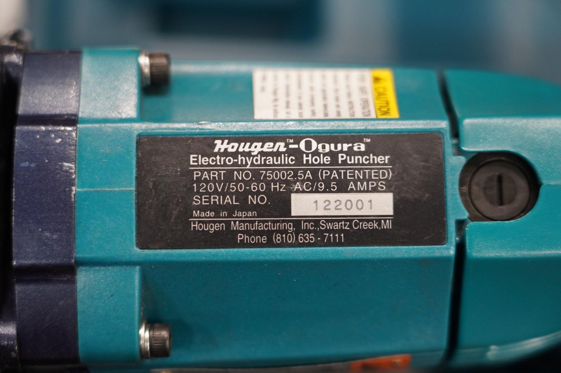 HOUGEN-OGURA PUNCH PRO 75002.5A ELECTRO-HYDRAULIC HOLE PUNCHER - Image 3 of 4