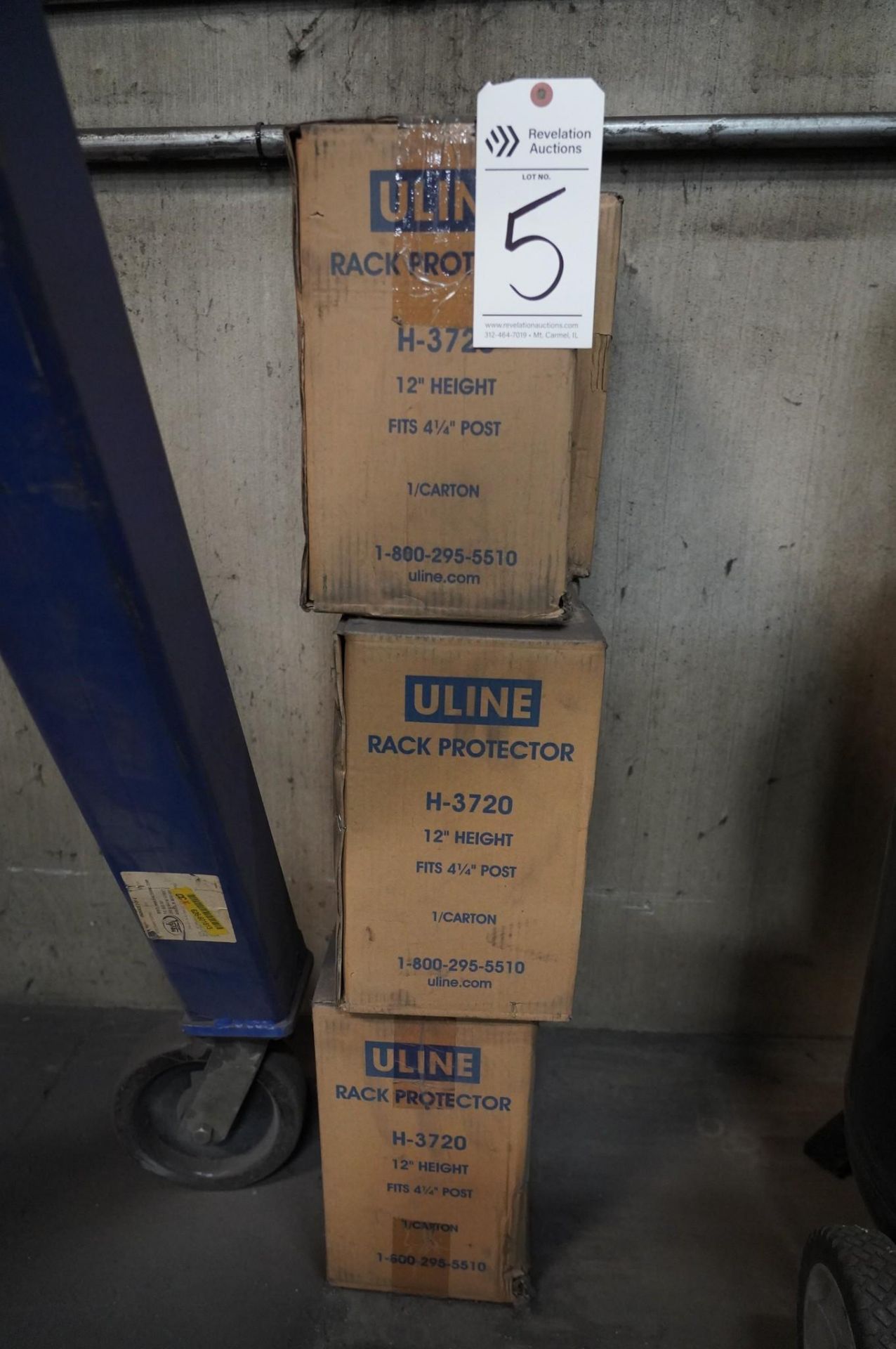 (6) ULINE H-3720 BOXES OF RACK PROTECTOR