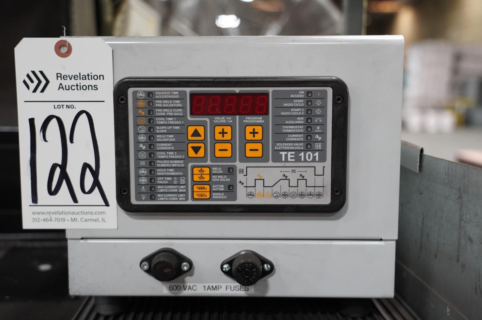 2023 TECNA TE 101 MICROPROCESSOR WELDING CONTROL UNIT WITH SINGLE PHASE RESISTANCE TACK WELDER - Image 2 of 9