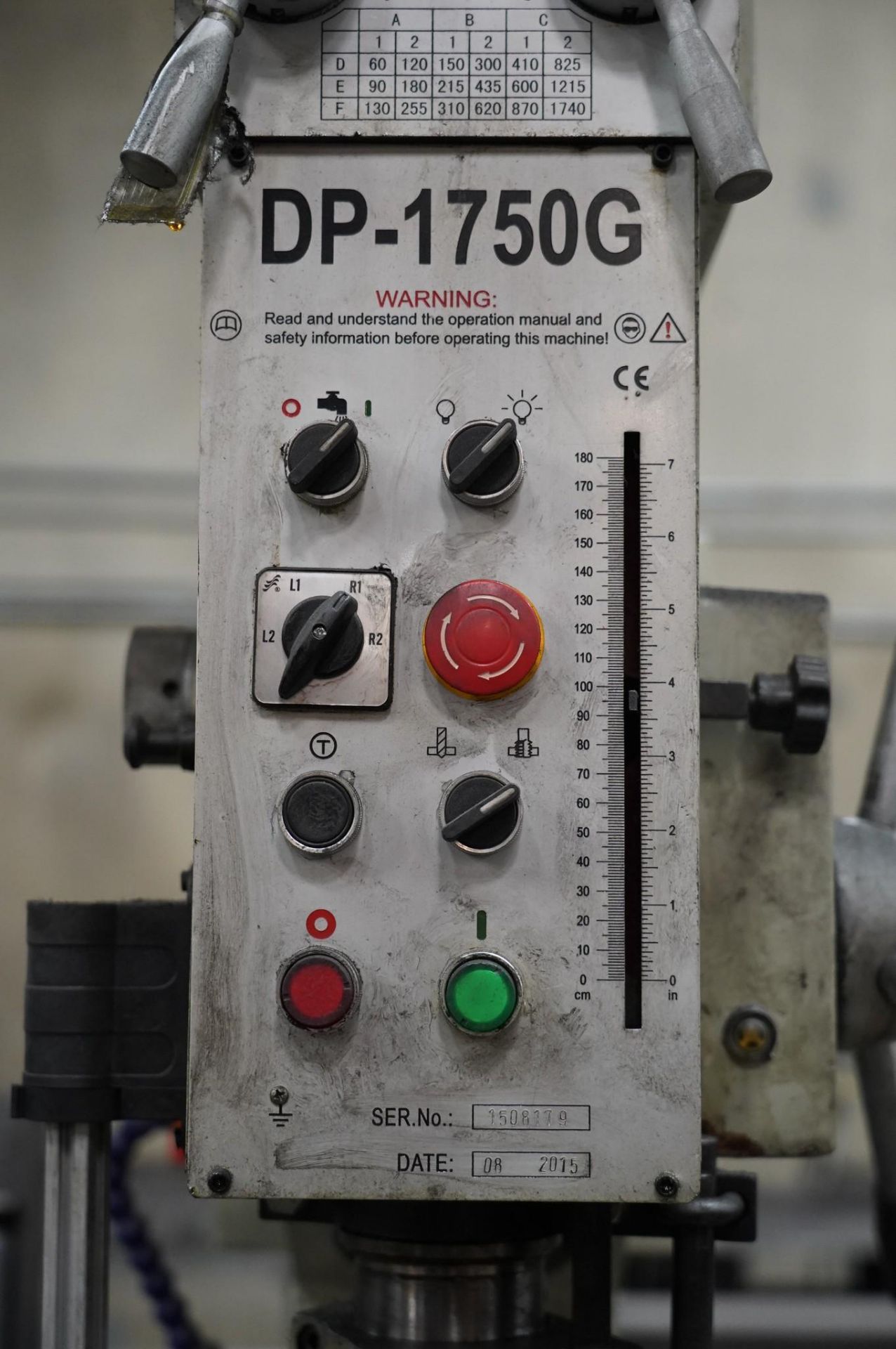 2015 BAILEIGH INDUSTRIAL GEAR DP-1750G DRIVEN DRILL PRESS - Image 7 of 14