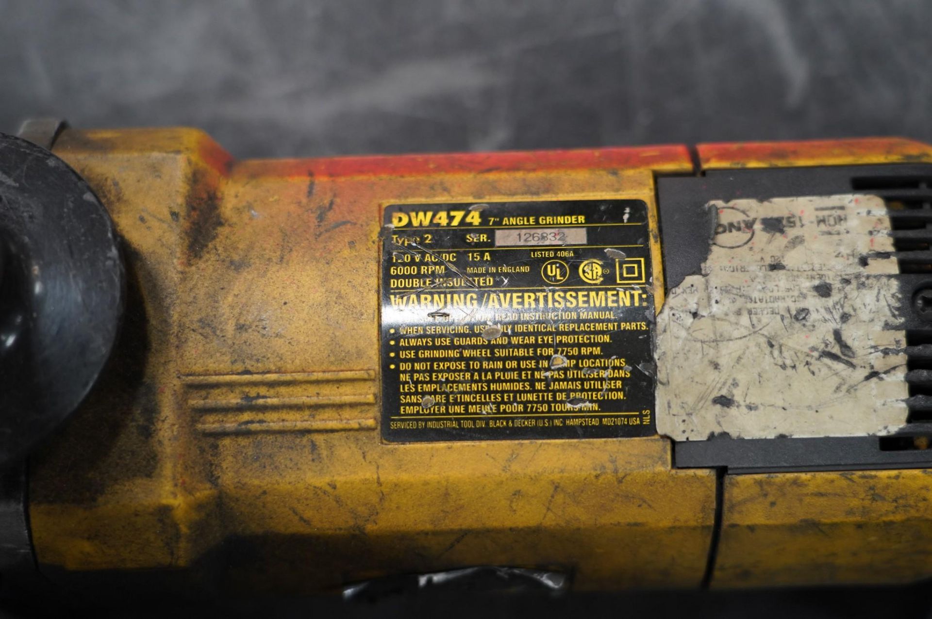 (2) DEWALT /MILWAUKEE DW747 / X9 HEAVY DUTY 7'' ELECTRIC ANGLE GRINDERS - Image 3 of 6