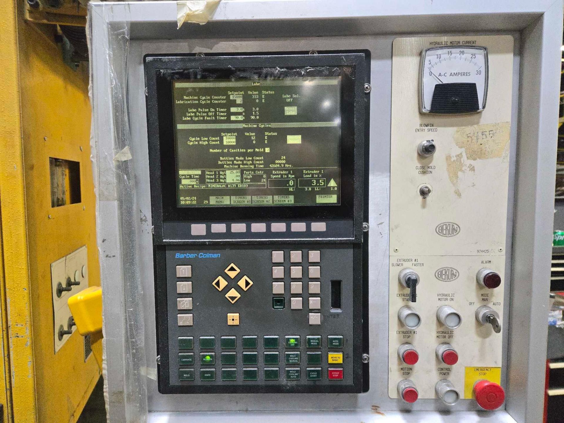 BEKUM MODEL H-121S CONTINUOUS EXTRUSION BLOW MOLDING MACHINE, 2004 - Bild 5 aus 51