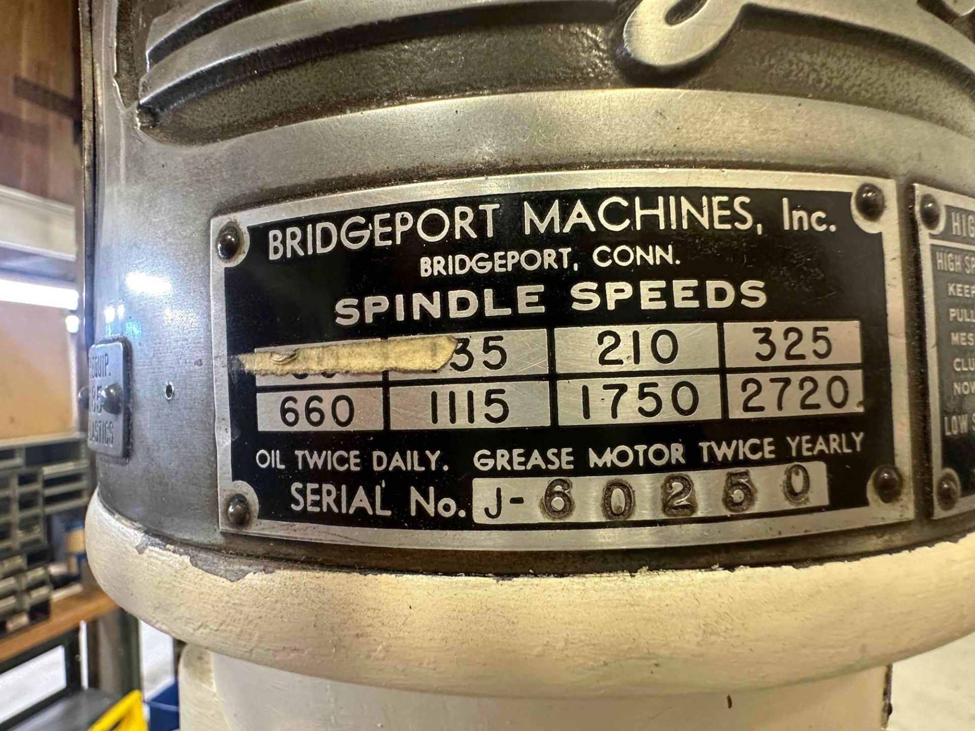 BRIDGEPORT SERIES II KNEE MILL W/ POWERFEED - Image 12 of 17