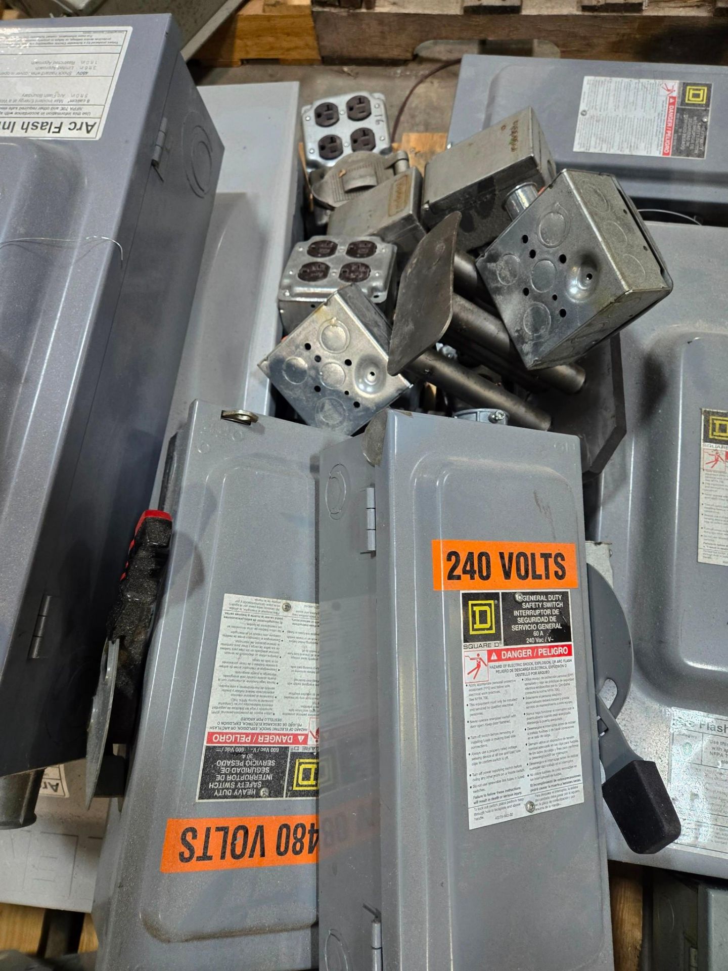 SKID OF ELECTRICAL EQUIPMENT, (8) ASSORTED BREAKER BOXES - Image 9 of 10