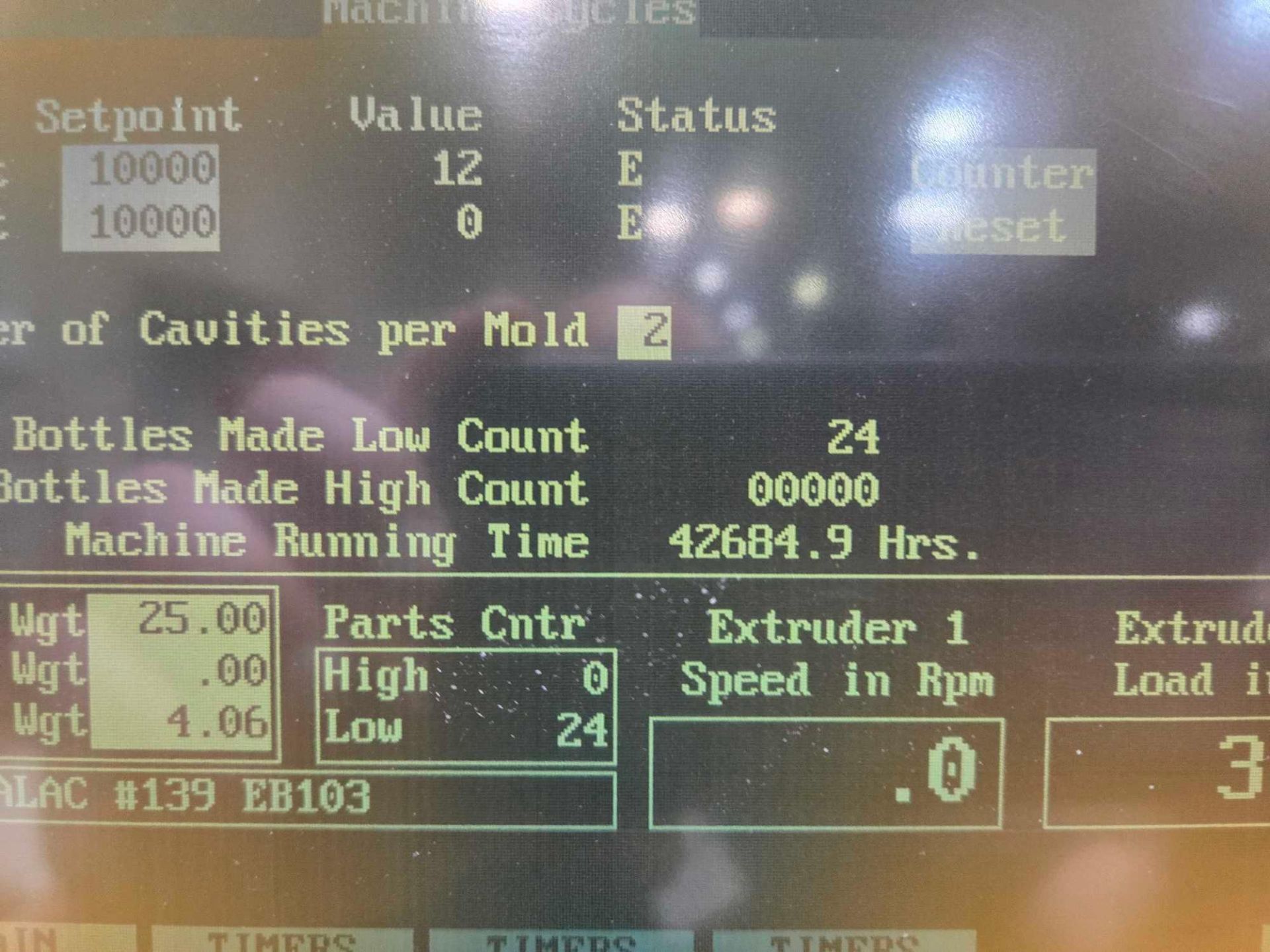 BEKUM MODEL H-121S CONTINUOUS EXTRUSION BLOW MOLDING MACHINE, 2004 - Image 6 of 51