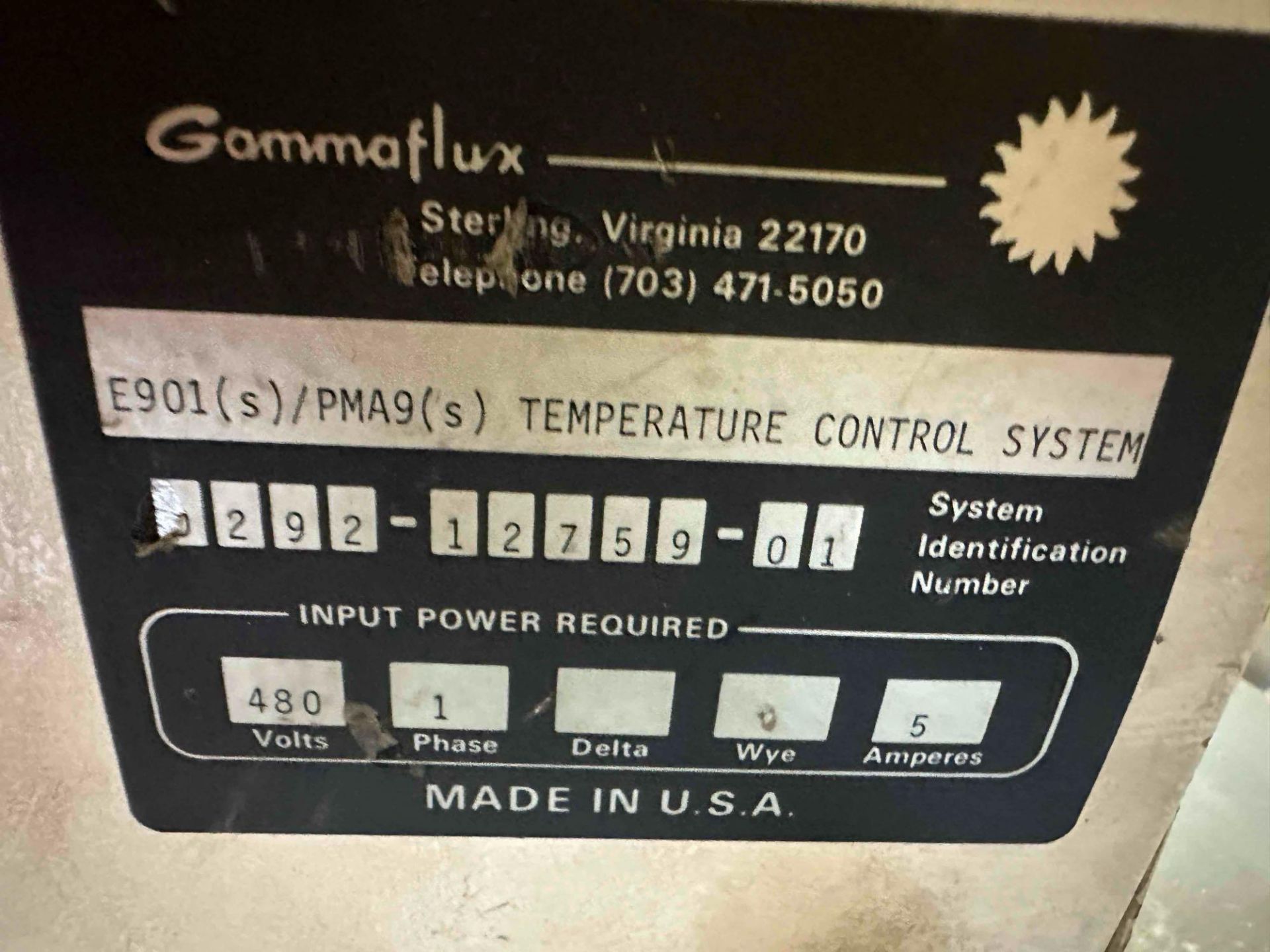 GAMMAFLUX E901/PMA9 TEMPERATURE CONTROL W/STAND - Image 5 of 5