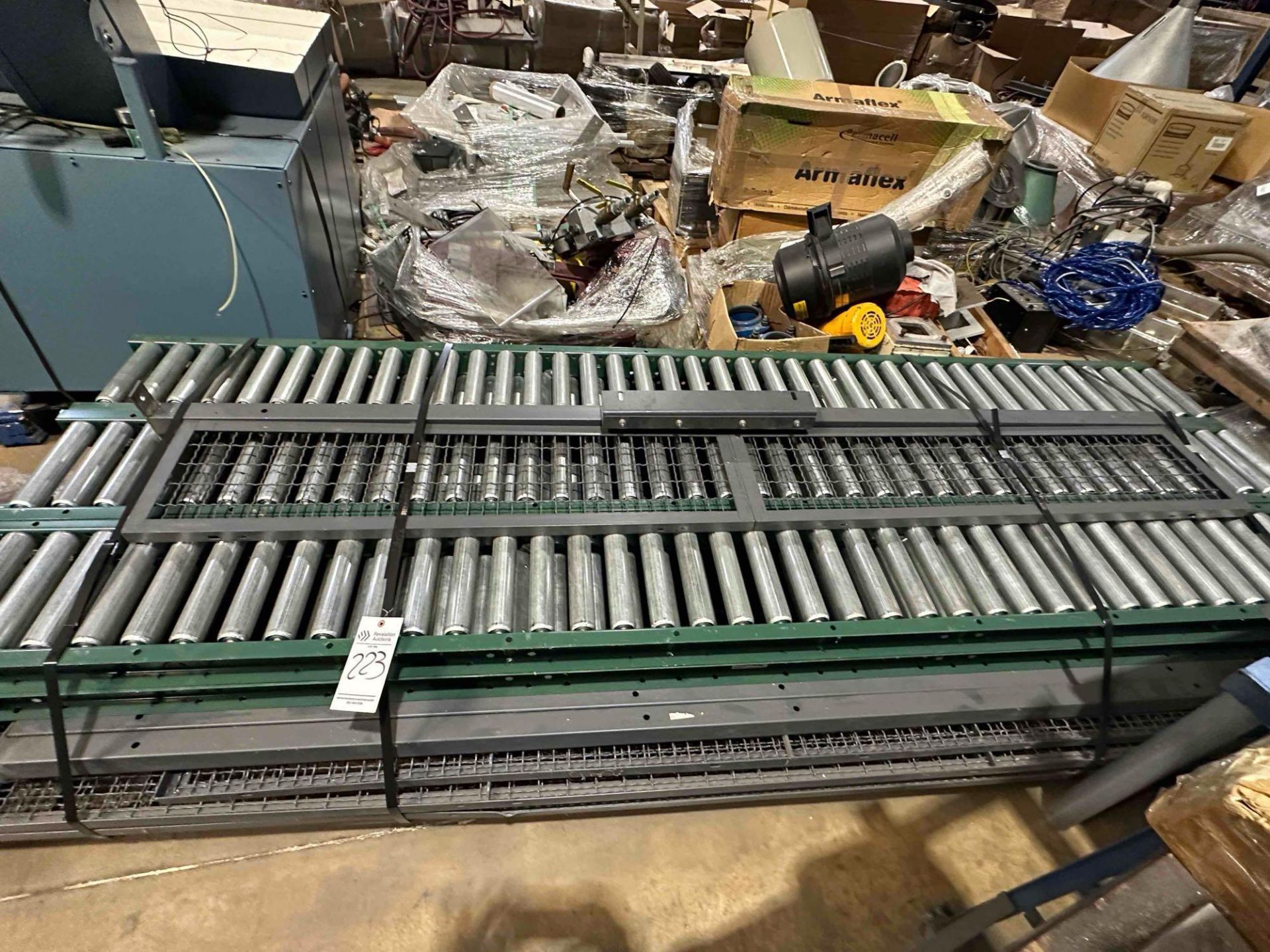 FULL SKID OF CONVEYOR ROLLERS