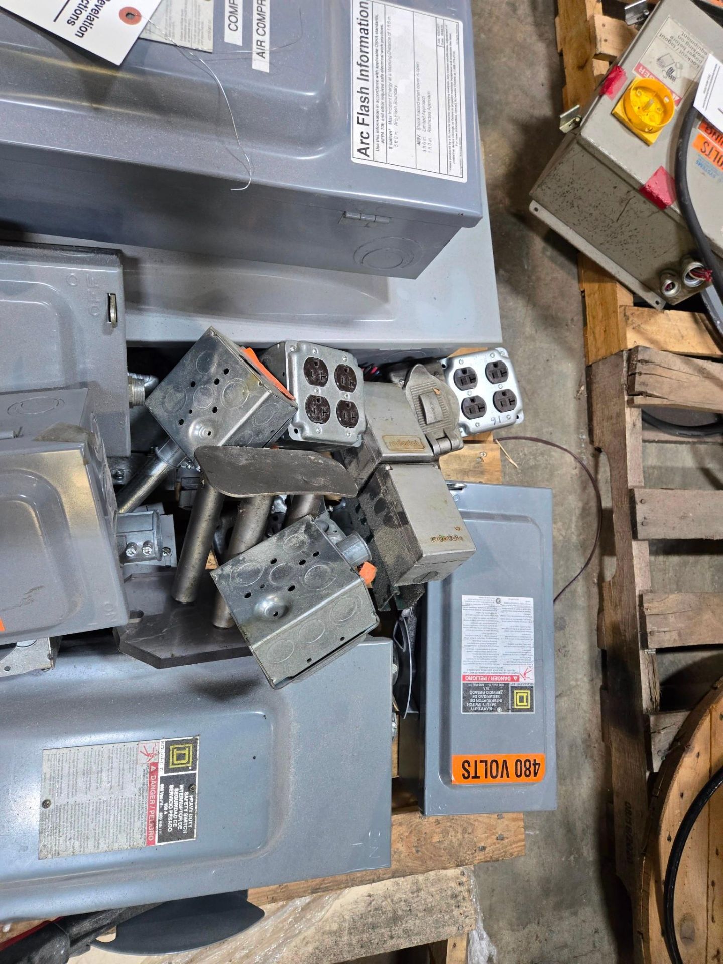 SKID OF ELECTRICAL EQUIPMENT, (8) ASSORTED BREAKER BOXES - Image 4 of 10