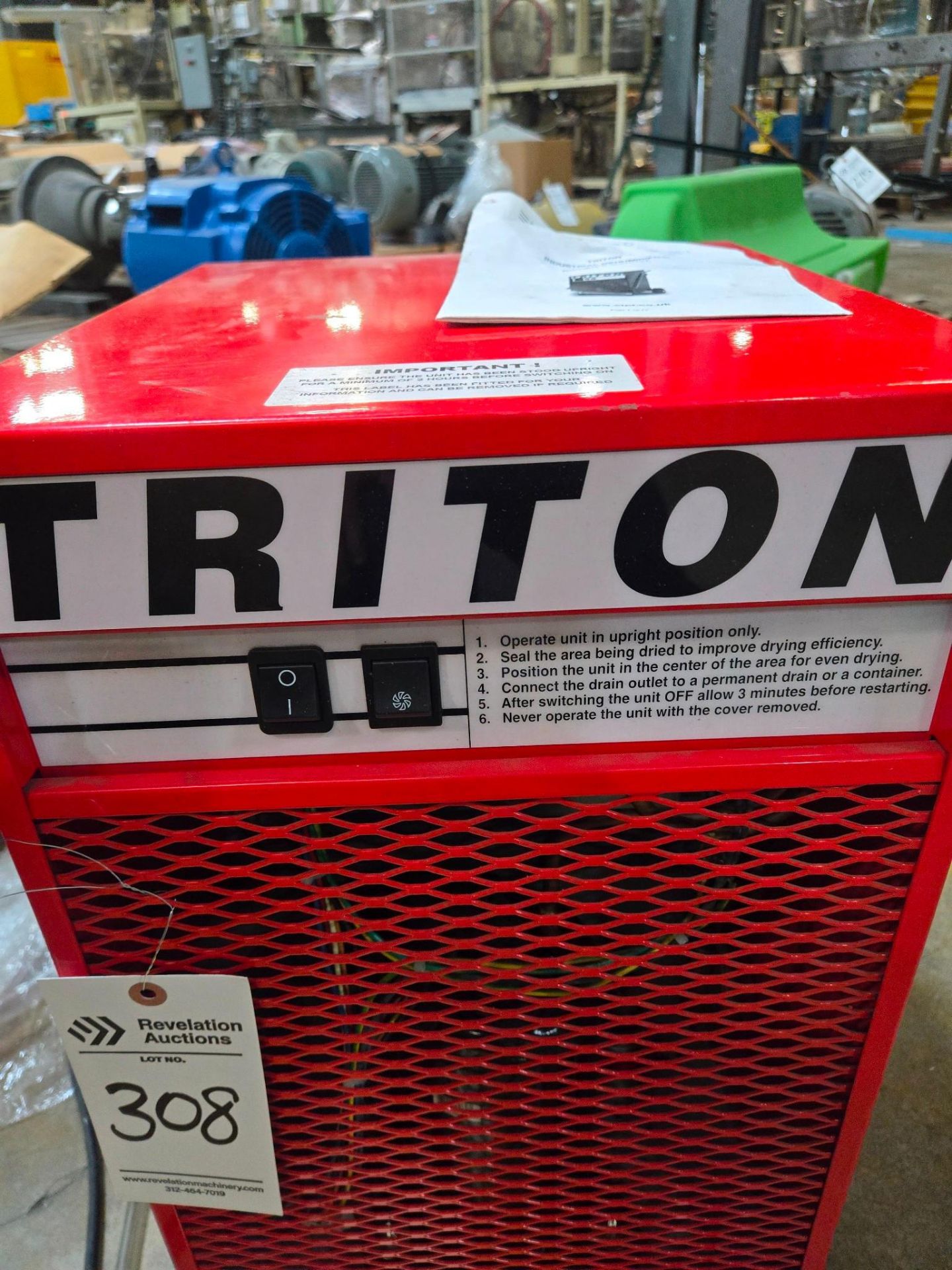 TRITON INDUSTRIAL DEHUMIDIFIER - Image 2 of 10