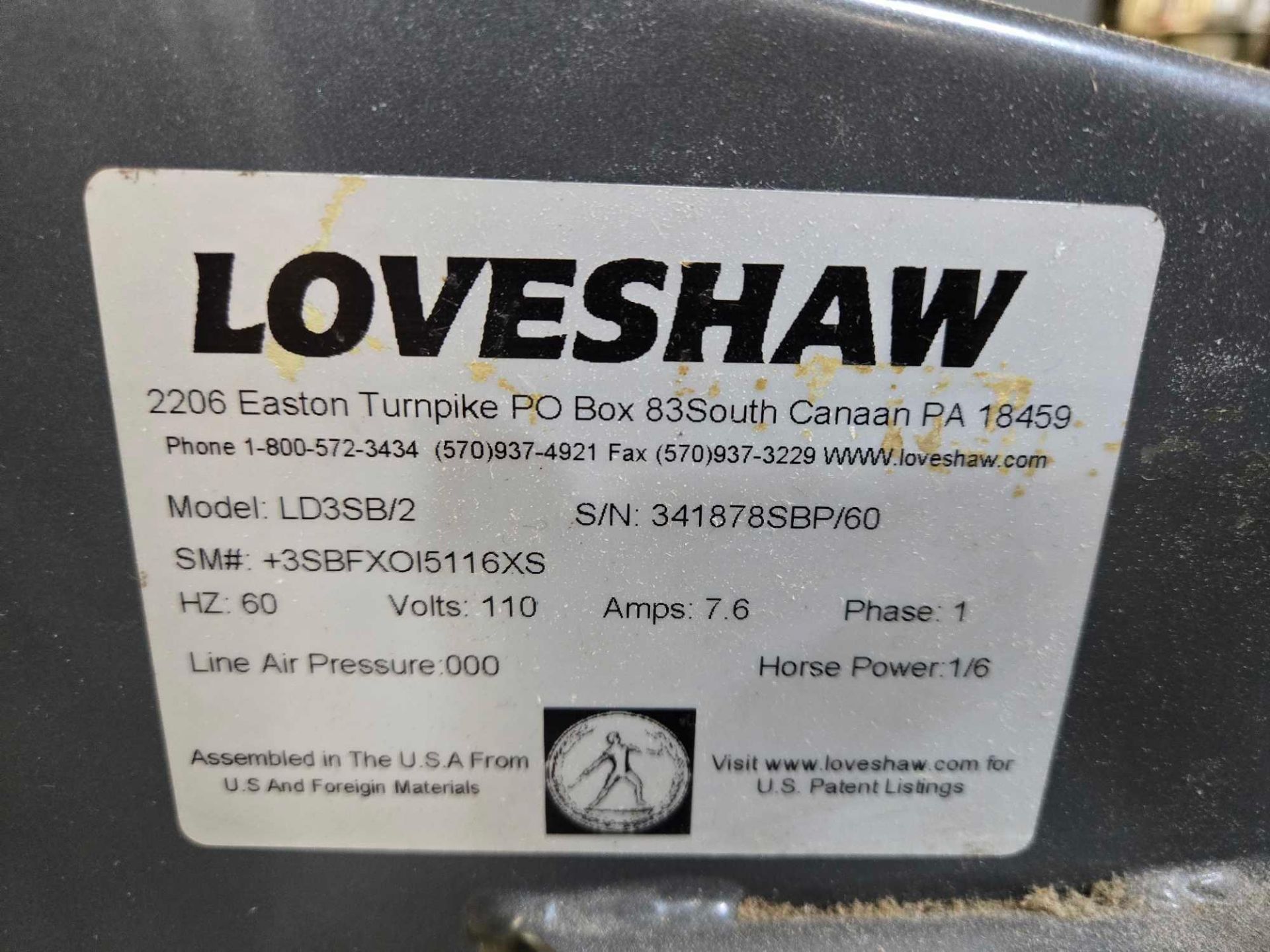 LOVESHAW LITTLE DAVID LD3SB/2 SEMI-AUTOMATIC CASE SEALER - Image 3 of 17