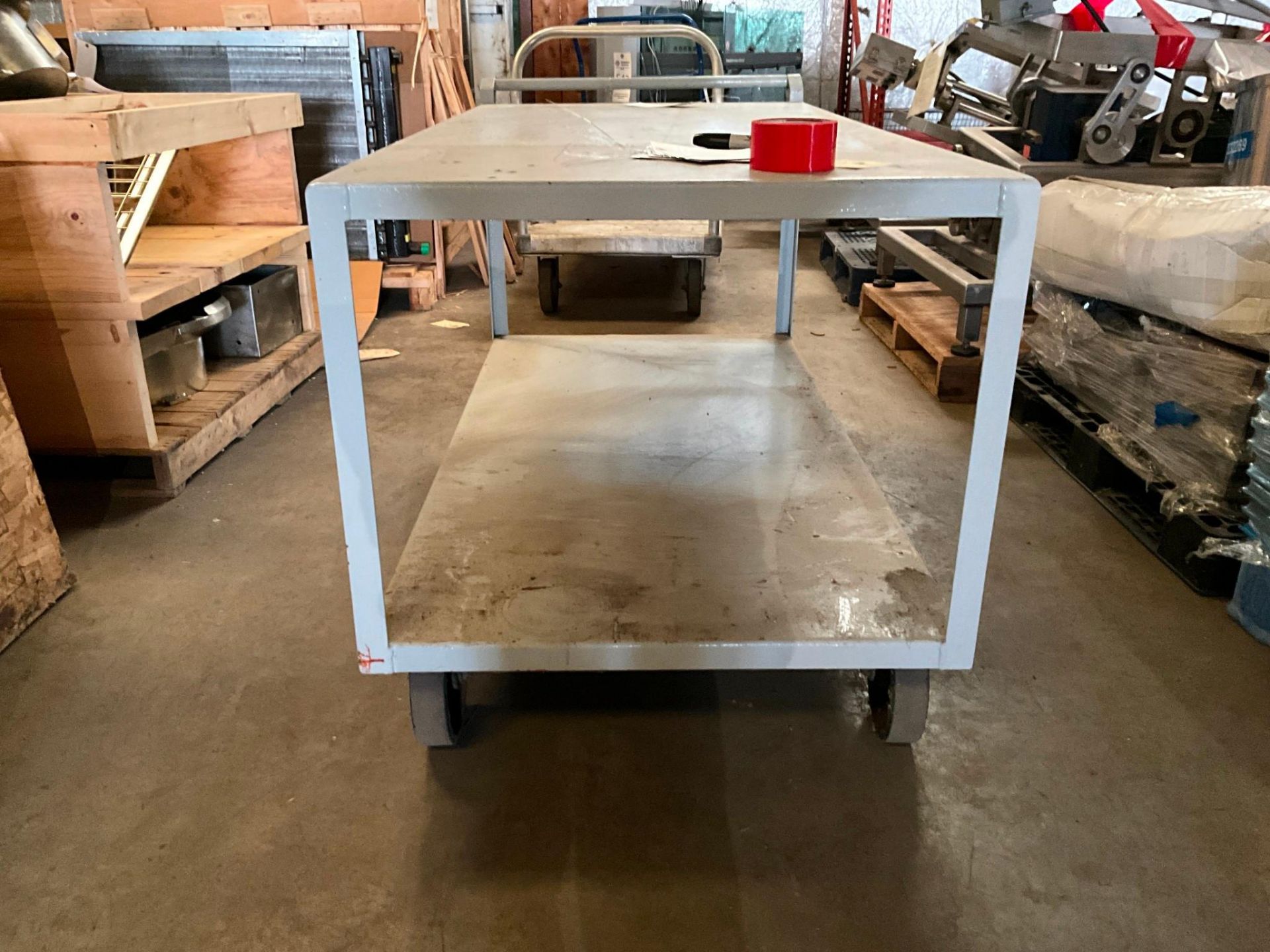 TABLE ON CASTERS 60" (W) X 30" (D) X 32" (H) - Image 3 of 4