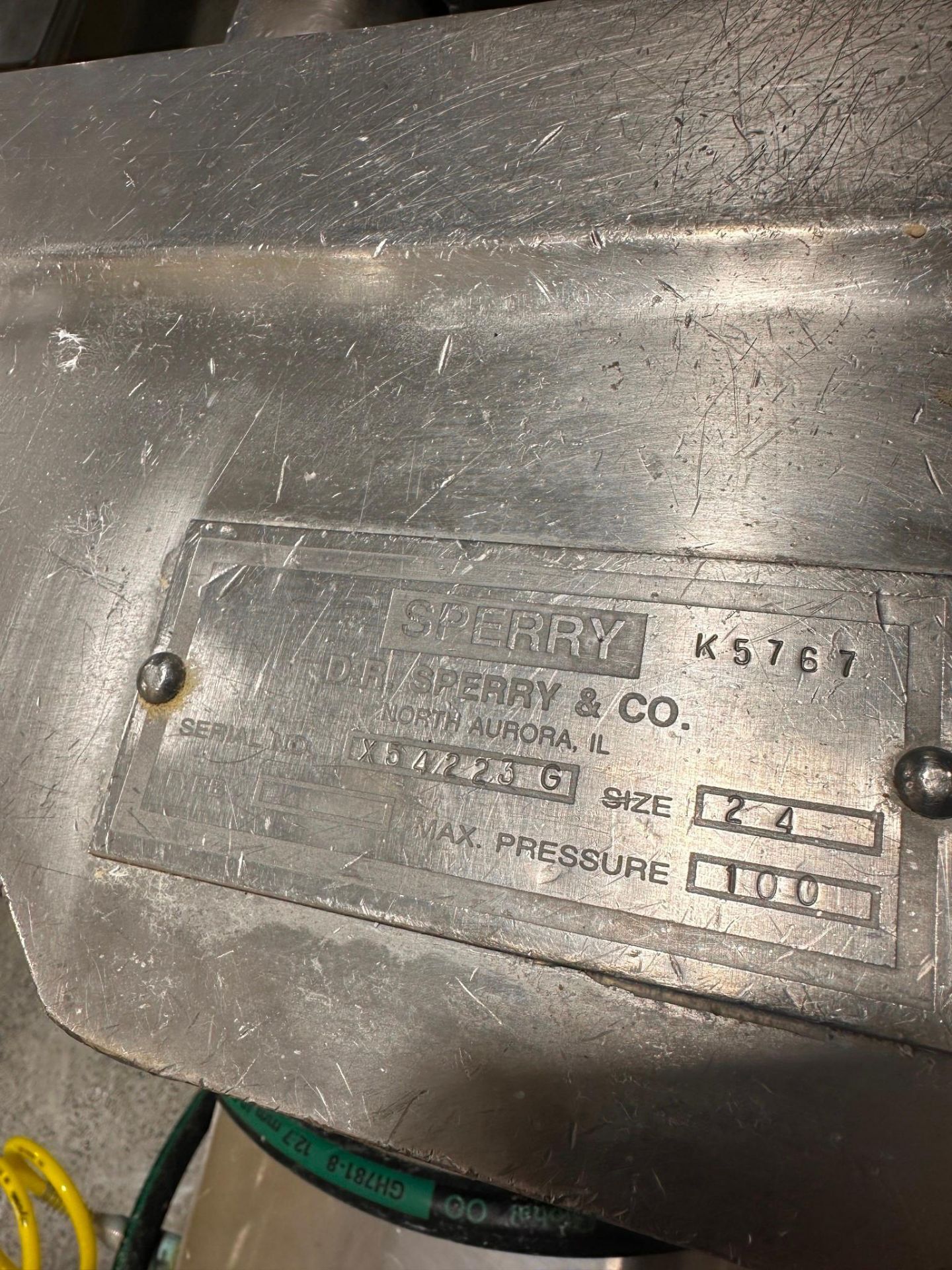 S/S SPERRY FILTER PRESS SERIAL X54223G - Image 7 of 7