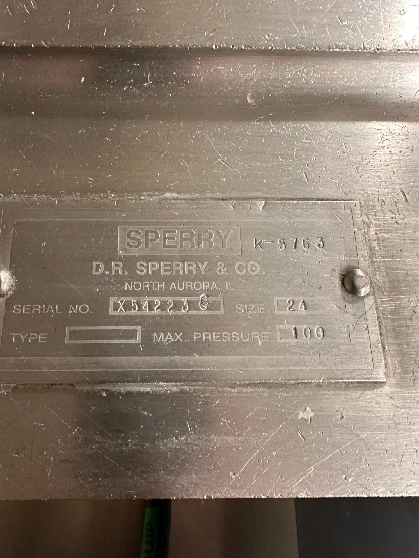 S/S SPERRY FILTER PRESS SERIAL X54223C - Image 5 of 6