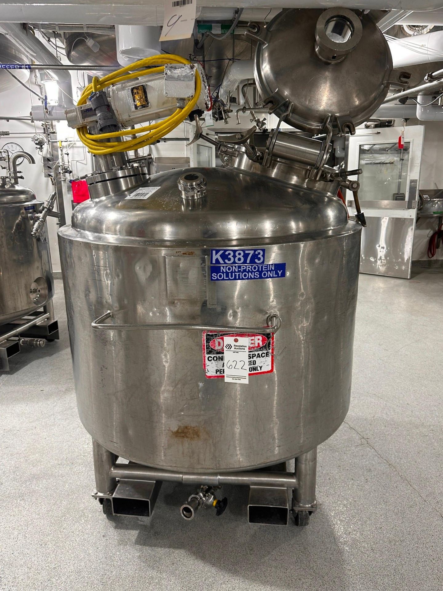 PRECISION STAINLESS REACTOR 1000 LITER 316L SS